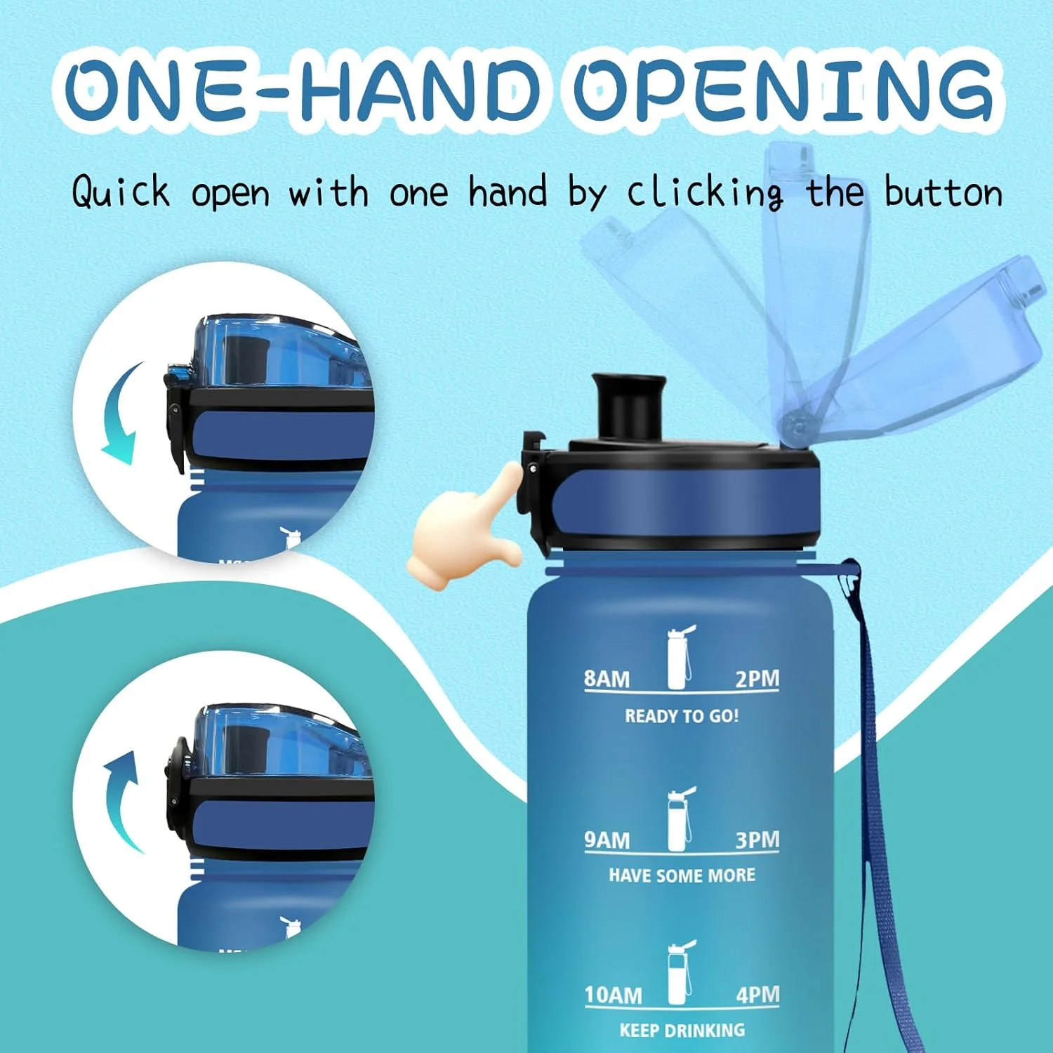 بطری نوشیدنی کودک گرستا، بطری نوشیدنی ۵۰۰ میلی لیتری برای نوشیدنی های گازدار با فیلتر، بطری آب با نشانگر زمان، قابل حمل، بطری نوشیدنی ورزشی برای مدرسه، تناسب اندام، یوگا، کمپینگ بطری نوشیدنی کودک گرستا، بطری نوشیدنی ۵۰۰ میلی لیتری برای نوشیدنی های گازدار با فیلتر، بطری آب با نشانگر زمان، قابل حمل، بطری نوشیدنی ورزشی برای مدرسه، تناسب اندام، یوگا، کمپینگ