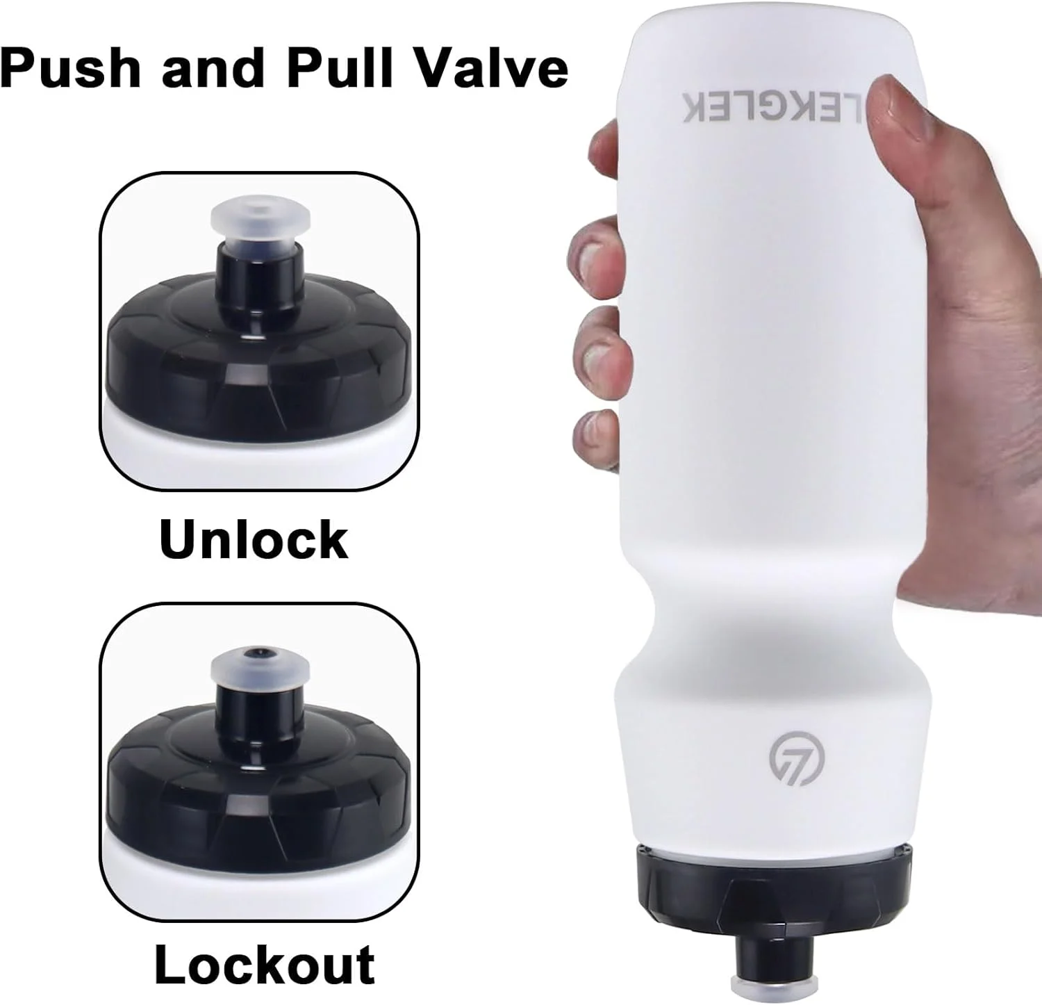 بطری آب ورزشی 750 میلی لیتری، قابل استفاده مجدد برای فضای باز، باشگاه، دویدن (سیاه/سفید) بطری آب ورزشی 750 میلی لیتری، قابل استفاده مجدد برای فضای باز، باشگاه، دویدن (سیاه/سفید)