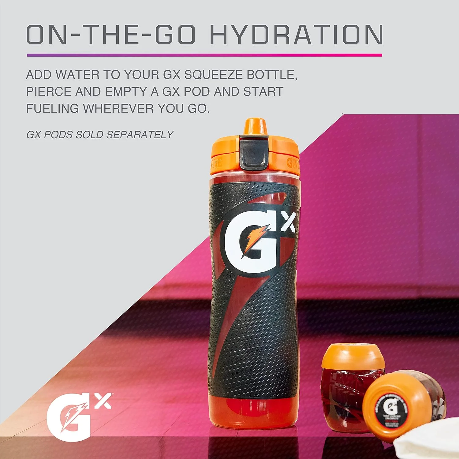 سیستم آبرسانی Gatorade Gx - بطری و پدهای 887 میلی لیتری
