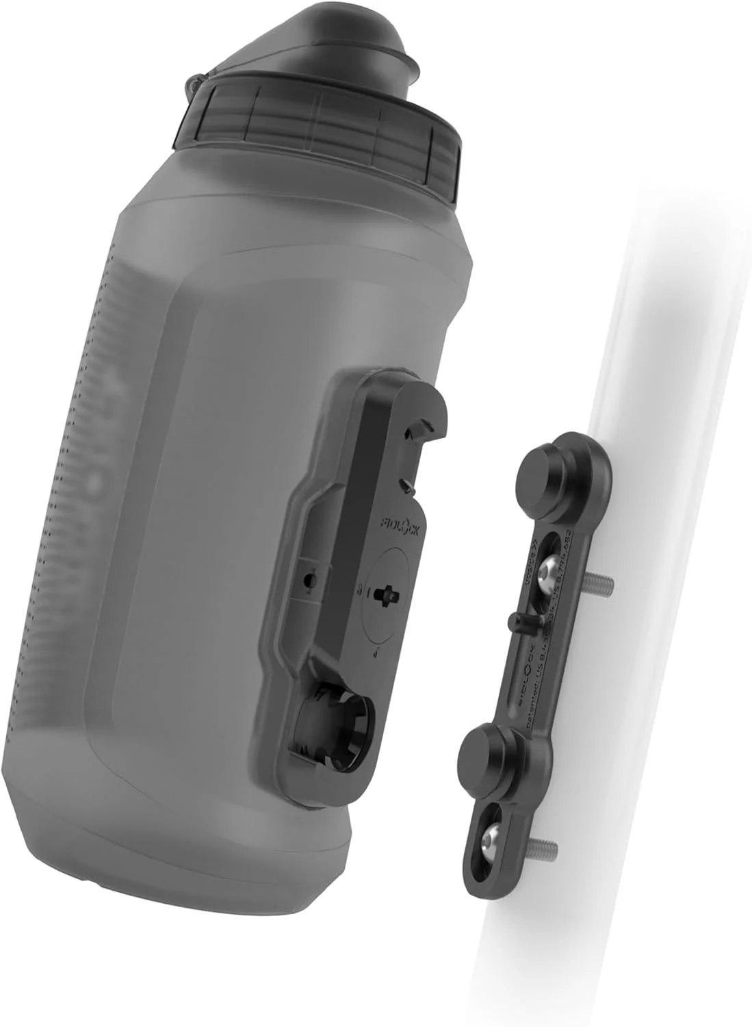 قمقمه آب فیدلاک با پایه دوچرخه مدل Twist، شفاف، سایز 750 میلی لیتر