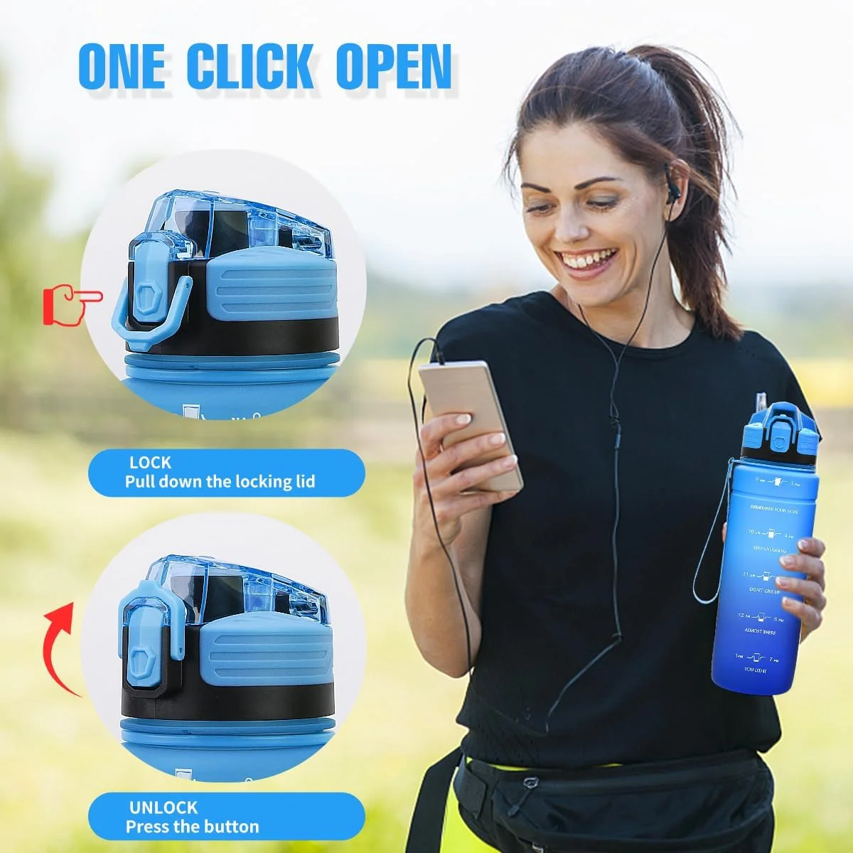 بطری آب، بطری آب انگیزشی 1 لیتری/500 میلی لیتری/700 میلی لیتری/1500 میلی لیتری با نشانگر زمان و مقیاس - تریتان بدون BPA - بدون نی، مناسب نوجوانان، بزرگسالان، ورزش، باشگاه، مدرسه، تناسب اندام بطری آب، بطری آب انگیزشی 1 لیتری/500 میلی لیتری/700 میلی لیتری/1500 میلی لیتری با نشانگر زمان و مقیاس - تریتان بدون BPA - بدون نی، مناسب نوجوانان، بزرگسالان، ورزش، باشگاه، مدرسه، تناسب اندام