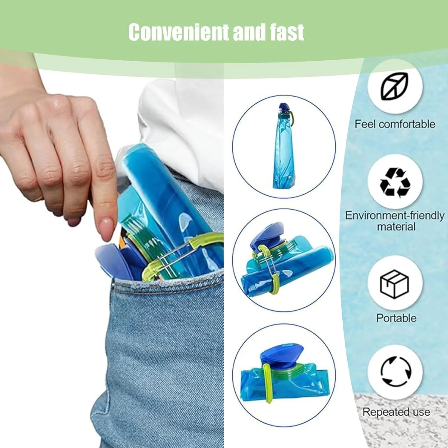 ست ۴ عددی قمقمه آب تاشو، قمقمه آب تاشو، قمقمه های آب تاشو، قمقمه آب تاشو، برای ورزش های فضای باز، پیاده روی، ماجراجویی، مسافرت، دوچرخه سواری (آبی، سفید، قرمز، مشکی)