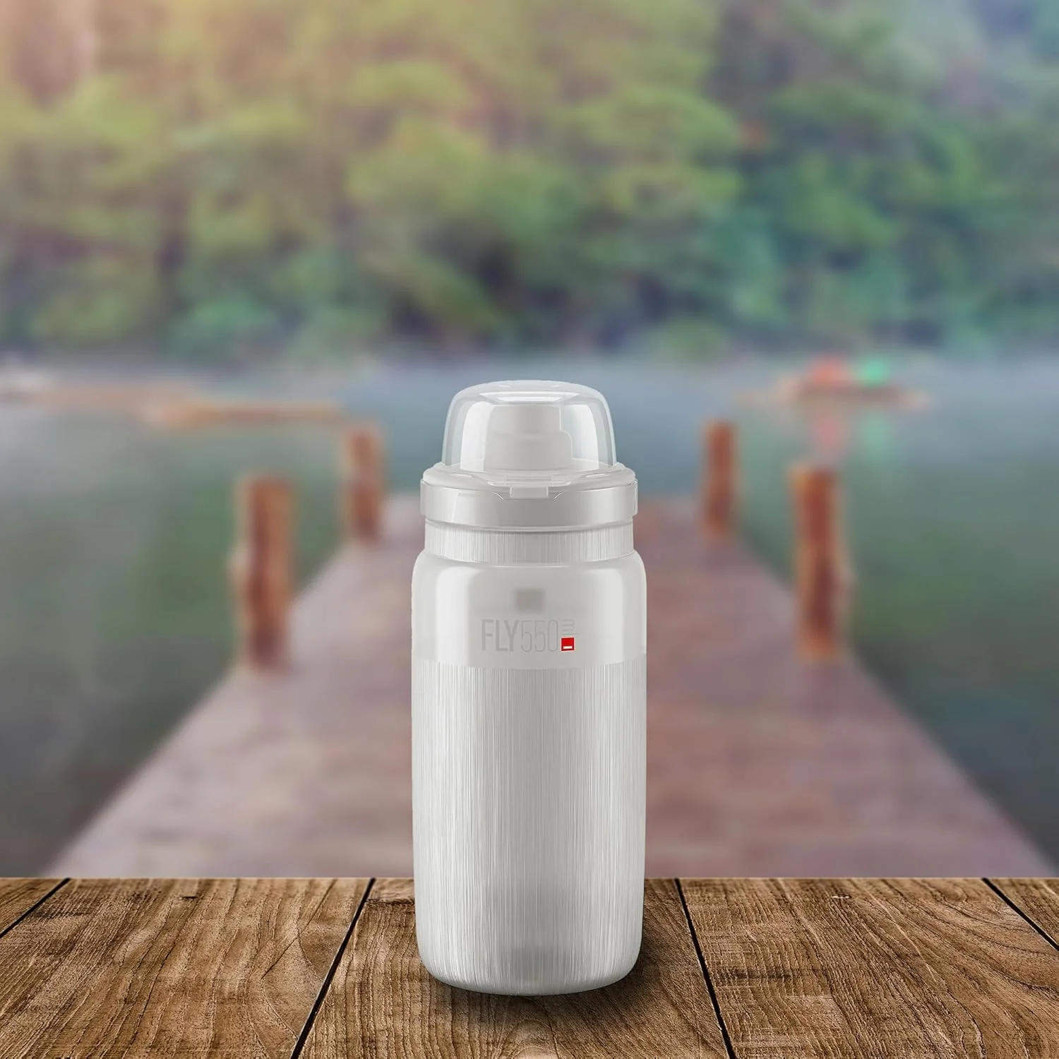 بطری الیت مدل Fly Tex MTB شفاف 550 میلی لیتر