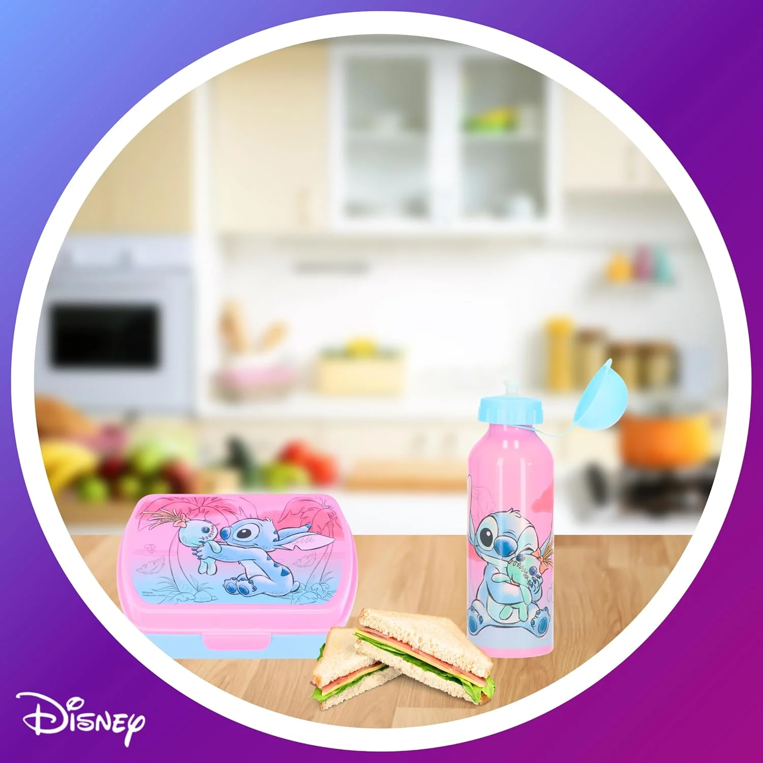 بطری و جعبه ناهار دیزنی استیچ، بطری آب طرح استیچ و اسکرامپ برای دختران، بطری مسافرتی آلومینیومی، ظرفیت 500 میلی لیتر بطری و جعبه ناهار دیزنی استیچ، بطری آب طرح استیچ و اسکرامپ برای دختران، بطری مسافرتی آلومینیومی، ظرفیت 500 میلی لیتر