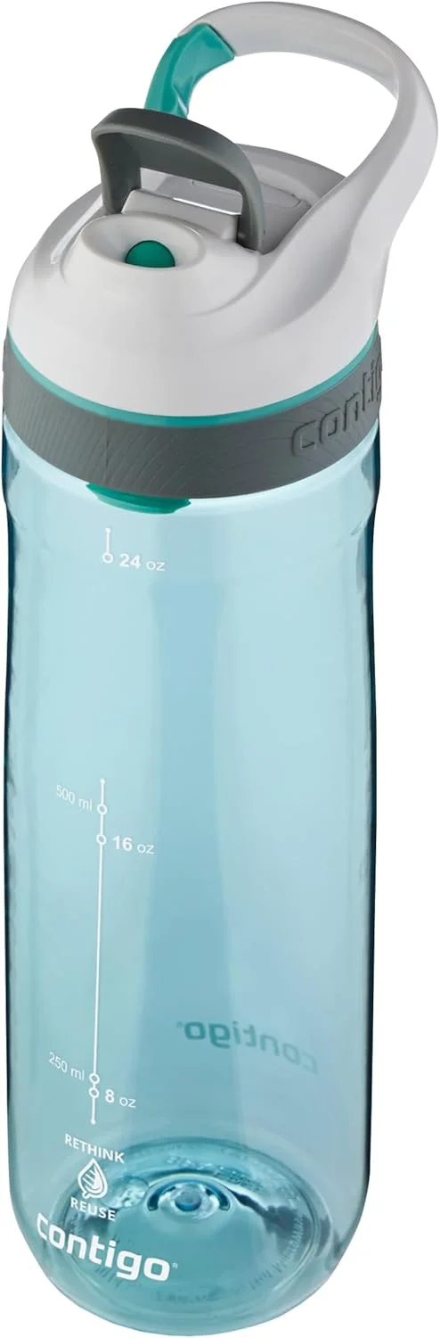 بطری آب کانتیگو کورتلند Autoseal | بطری نوشیدنی بزرگ 720 میلی لیتری بدون BPA | قمقمه ورزشی | بطری نوشیدنی ضد نشت | ایده آل برای مدرسه، باشگاه، دوچرخه سواری، دویدن، پیاده روی