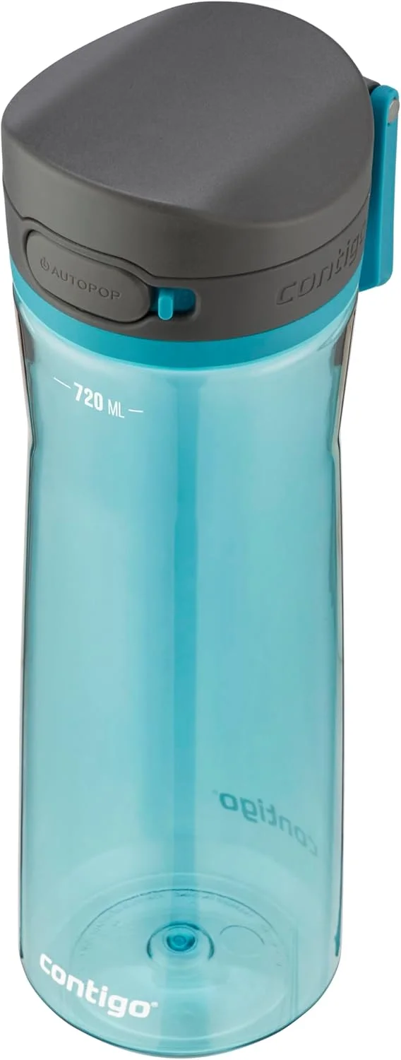 بطری نوشیدنی کانتیگو جکسون، بطری آب بزرگ بدون BPA، 100% ضد نشت و قابل شستشو در ماشین ظرفشویی، بطری ورزشی مناسب فضای باز، برای دوچرخه سواری، دویدن، پیاده روی، کار و مدرسه، 720 میلی لیتر