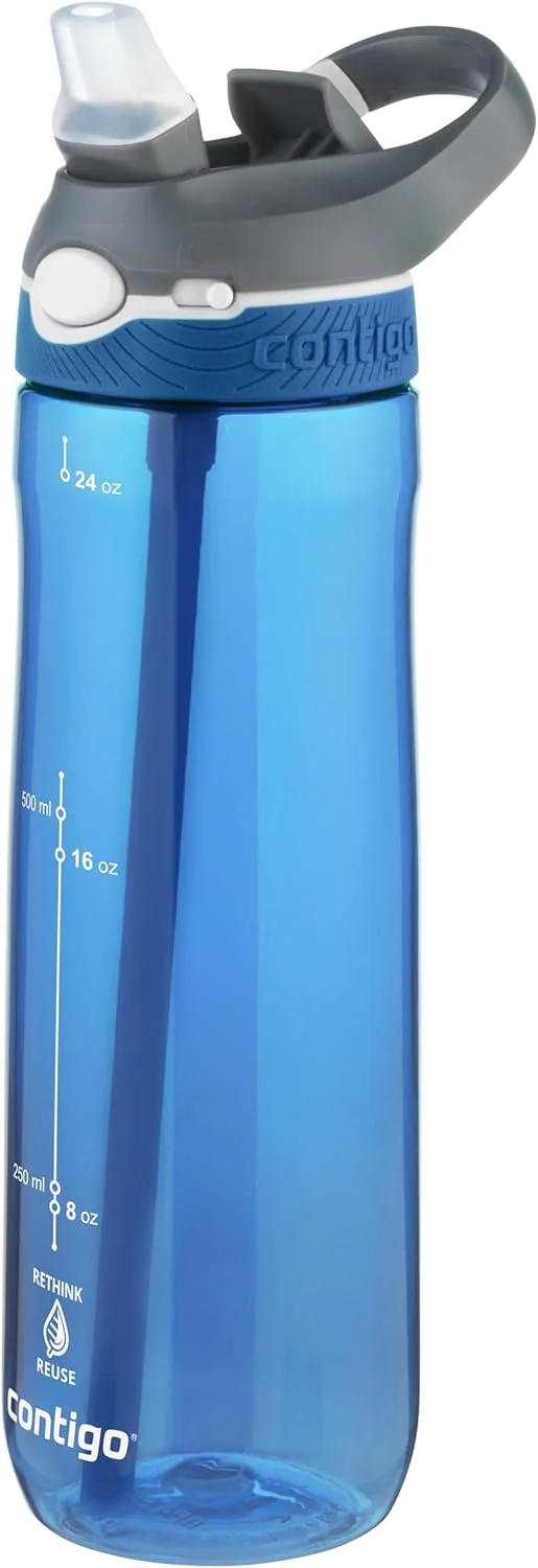 بطری آب کانتیگو کورتلند آتوسیل | بطری بزرگ 720 میلی لیتری بدون BPA | قمقمه ورزشی | بطری نوشیدنی ضد نشت | ایده آل برای مدرسه، باشگاه، دوچرخه سواری، دویدن، پیاده روی