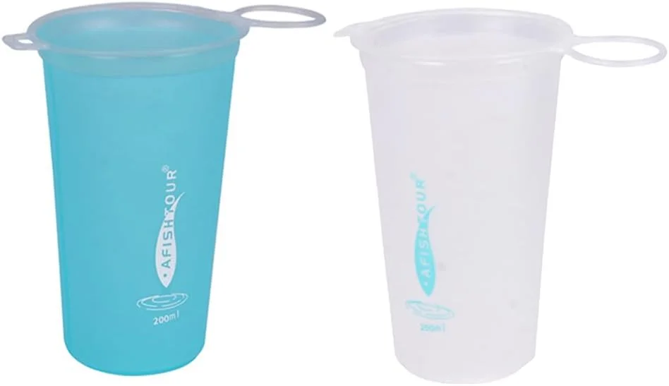 بطری آب تاشو ورزشی TPU نرم، لیوان آب تاشو برای فضای باز، مناسب دویدن، دوچرخه سواری، پیاده روی، کیسه آب انعطاف پذیر yunnstore