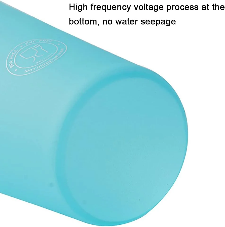 بطری آب تاشو ورزشی TPU نرم، لیوان آب تاشو برای فضای باز، مناسب دویدن، دوچرخه سواری، پیاده روی، کیسه آب انعطاف پذیر yunnstore