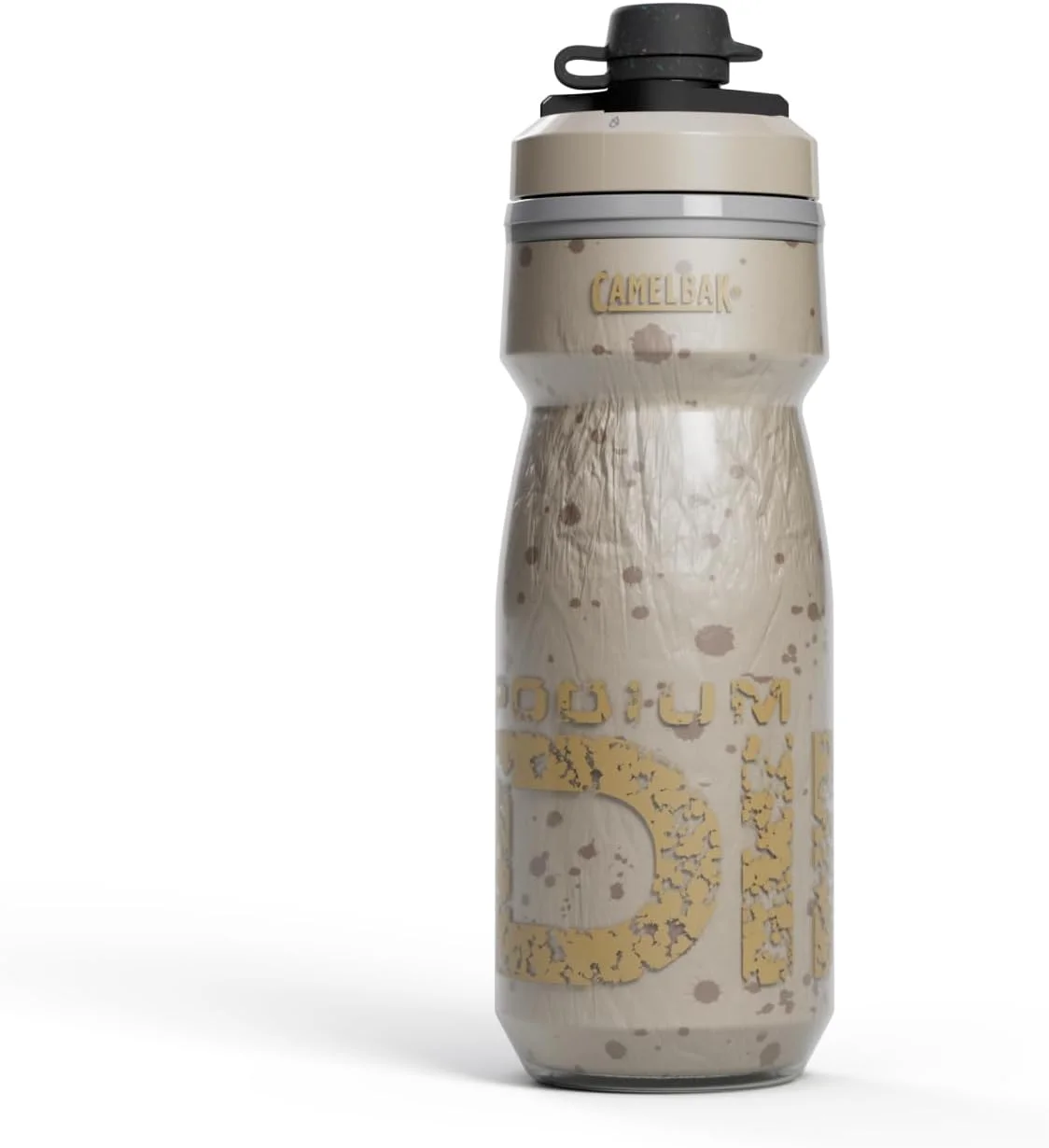 قمقمه آب عایق بندی شده CamelBak Podium Dirt Series Chill مخصوص دوچرخه کوهستان، رنگ سنگی، 620 میلی لیتر
