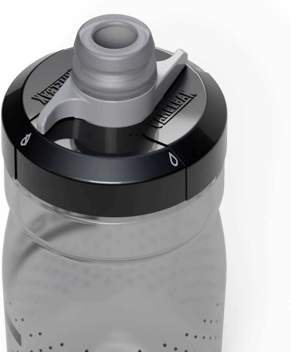 قمقمه آب دوچرخه سواری CamelBak Podium با ظرفیت 450 میلی لیتر - قمقمه با فشردن آسان - مناسب برای اکثر قفسه های دوچرخه، دودی