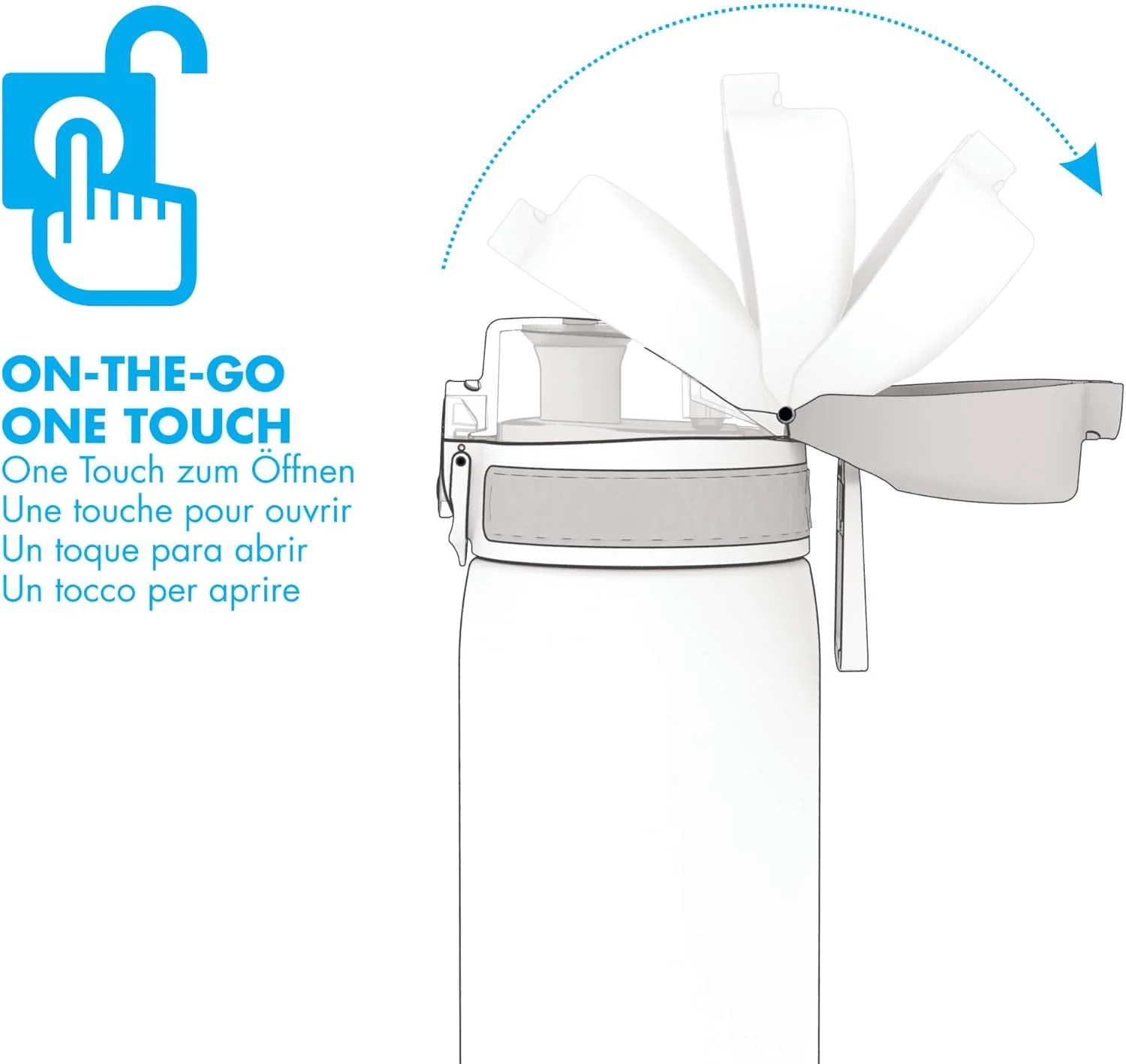 بطری آب باریک کودکانه Ion8