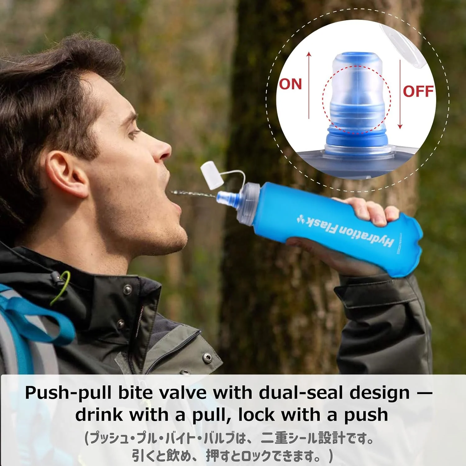 قمقمه نرم تاشو Azarxis TPU، ۲۵۰ میلی لیتر و ۵۰۰ میلی لیتر، قمقمه آب تاشو مناسب دویدن، مخزن آب ژل تاشو دستی برای بسته هیدراتاسیون، پیاده روی، دوچرخه سواری، کوهنوردی، دویدن آهسته، مسابقه تریل (سفید - ۵۰۰ میلی لیتر - بسته ۲ عددی)