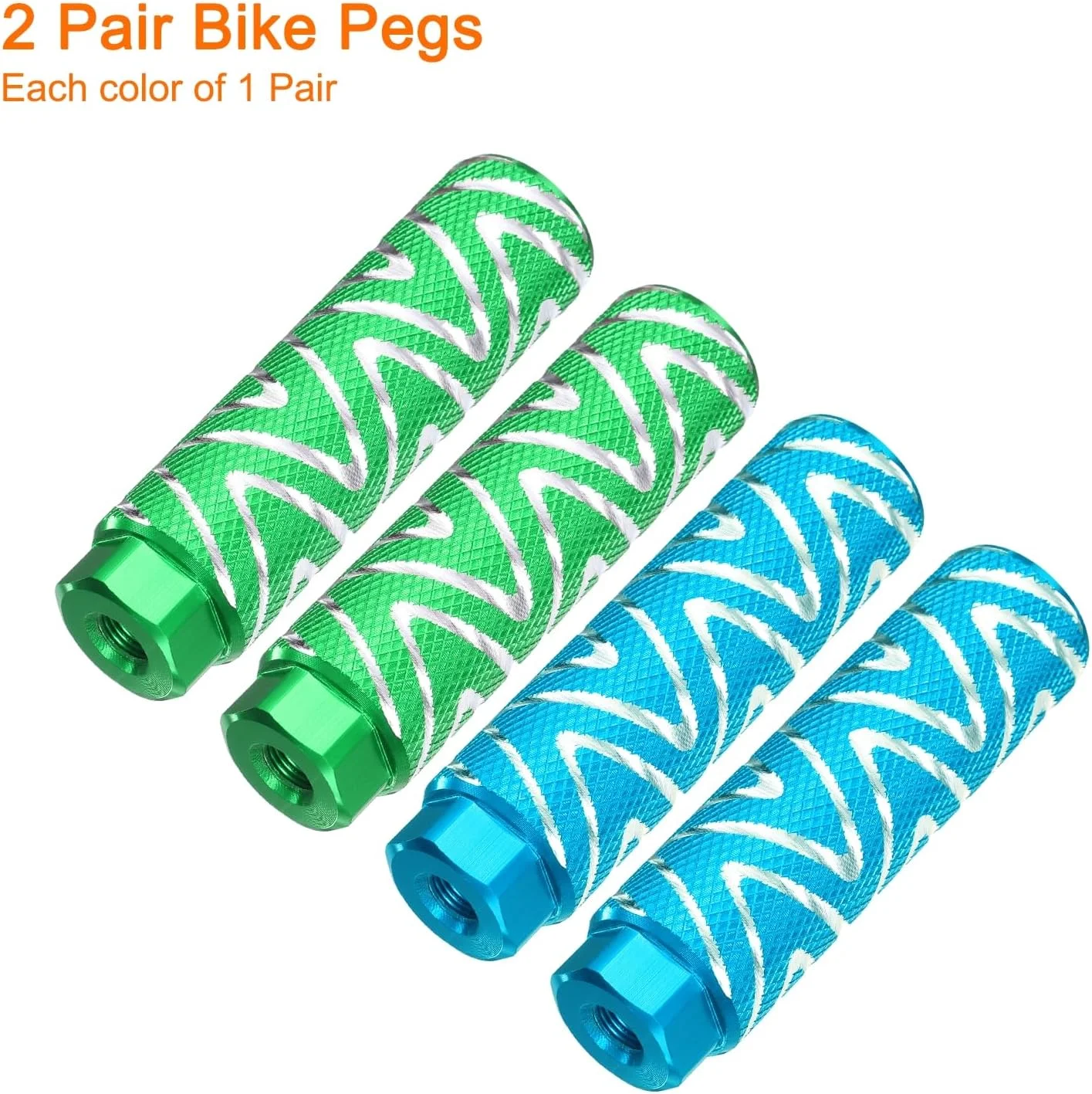 میخ رکاب دوچرخه هارفرینگتون آلیاژ آلومینیوم، میخ های عقب ضد لغزش مناسب برای محورهای 3/8 اینچی برای دوچرخه کوهستان BMX