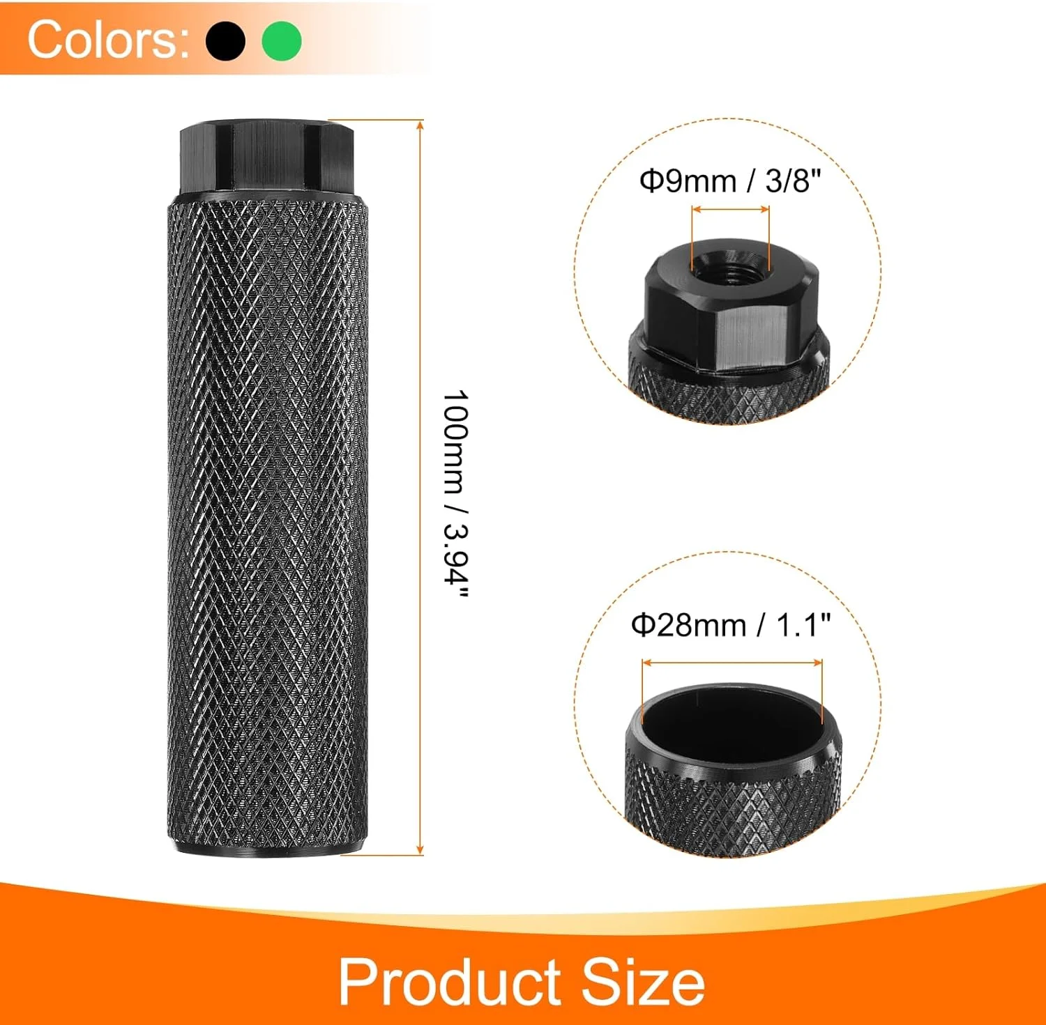 پایه رکاب دوچرخه هارفینگتون، آلیاژ آلومینیوم، مناسب برای محورهای 3/8 اینچ، مشکی و آبی، 2 جفت