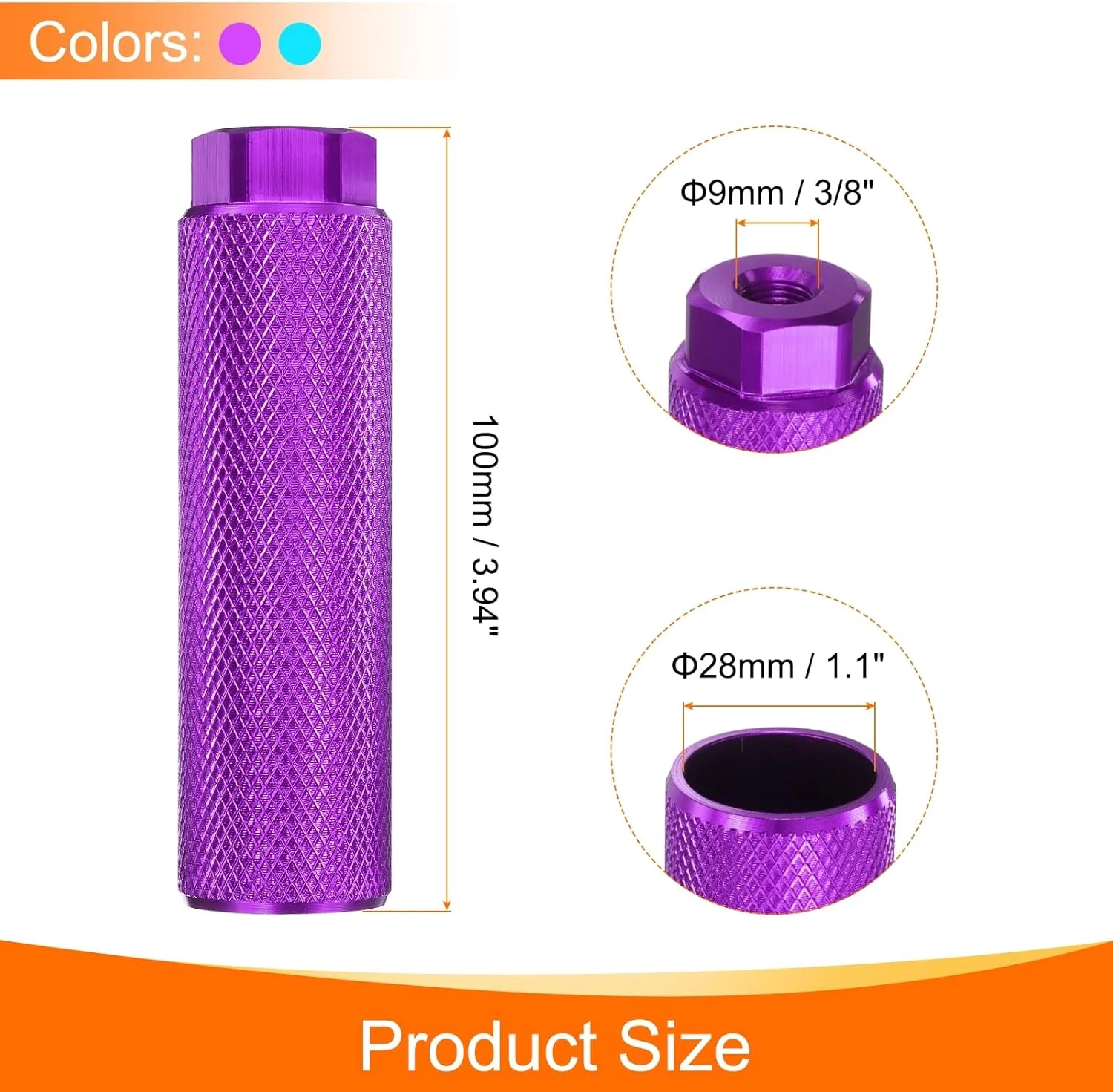 میخ رکاب دوچرخه HARFINGTON آلیاژ آلومینیوم، میخ های استانت عقب، پایه صندلی عقب ضد لغزش مناسب برای محورهای دوچرخه کوهستان