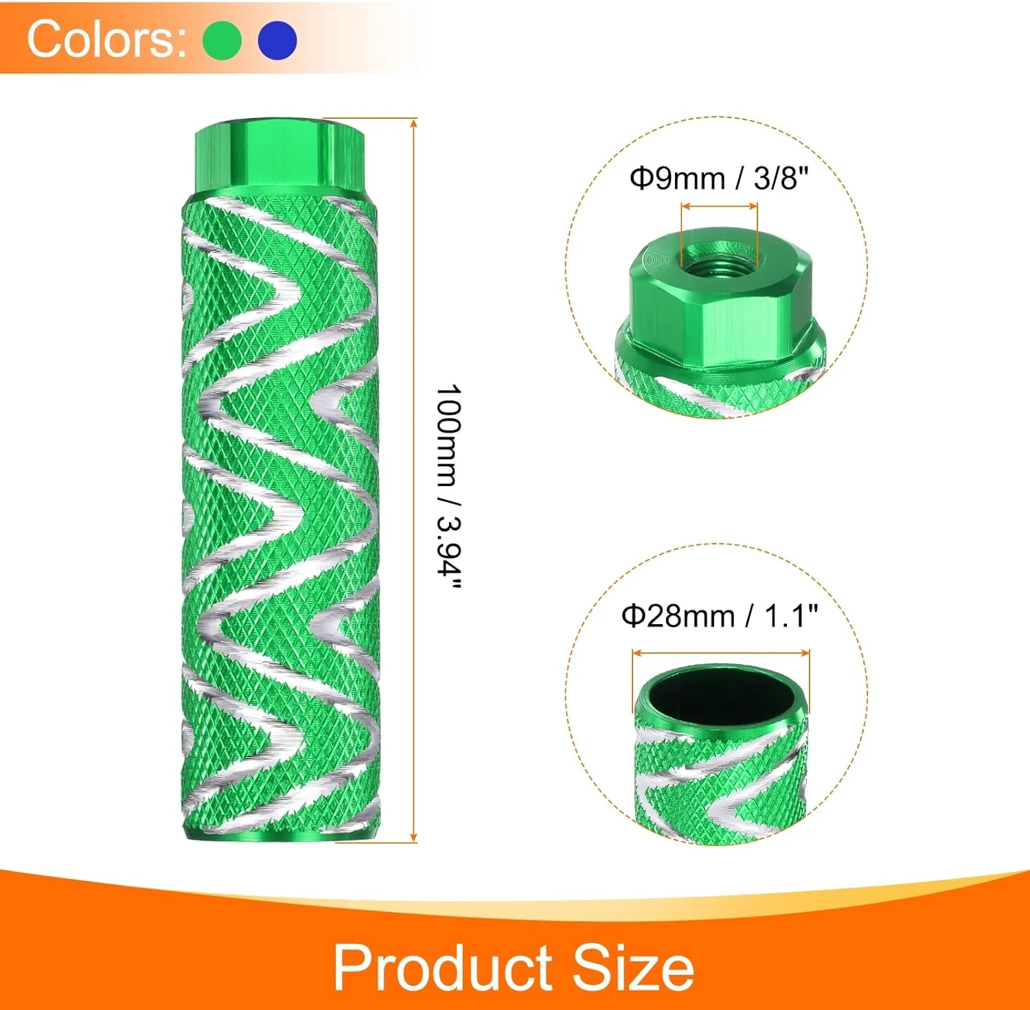 پدال های دوچرخه HARFINGTON، 2 جفت، آلیاژ آلومینیوم، پدال های عقب ضد لغزش، مناسب برای محورهای 3/8 اینچی برای دوچرخه کوهستان BMX، سبز و آبی پدال های دوچرخه HARFINGTON، 2 جفت، آلیاژ آلومینیوم، پدال های عقب ضد لغزش، مناسب برای محورهای 3/8 اینچی برای دوچرخه کوهستان BMX، سبز و آبی