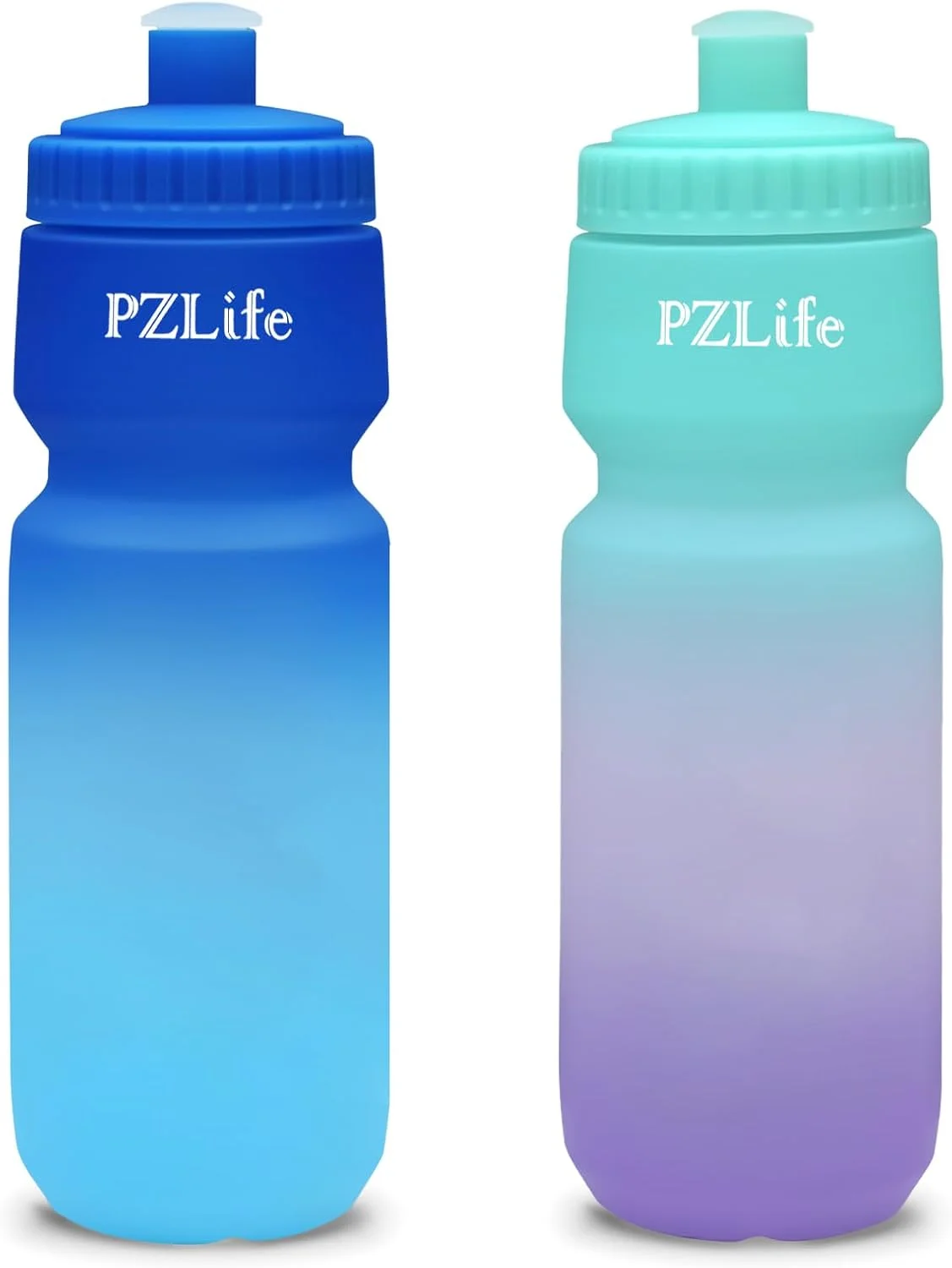 بطری آب فشاری دوچرخه 710 میلی لیتری، بطری آب دوچرخه سواری بدون BPA، ضد نشت، با مقیاس ظرفیت و درب کشویی، بطری آب ورزشی قابل استفاده مجدد، برای دوچرخه، باشگاه، دویدن