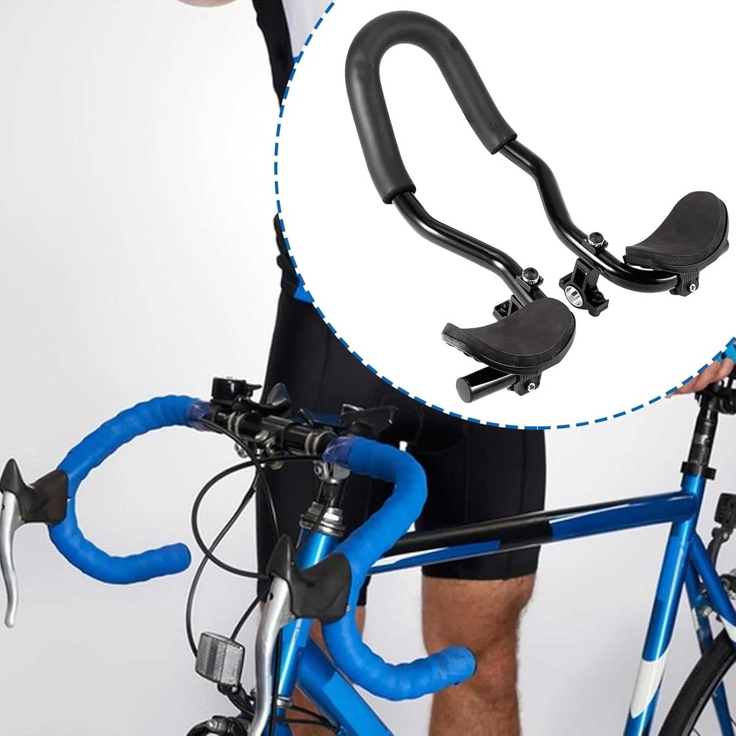 دسته فرمان استراحت دوچرخه - بازوهای آلومینیومی برای دوچرخه کورسی - قطعه لوازم جانبی دوچرخه سواری آلیاژ آلومینیوم برای تمرین تفریحی، رفت و آمد و مسافرت