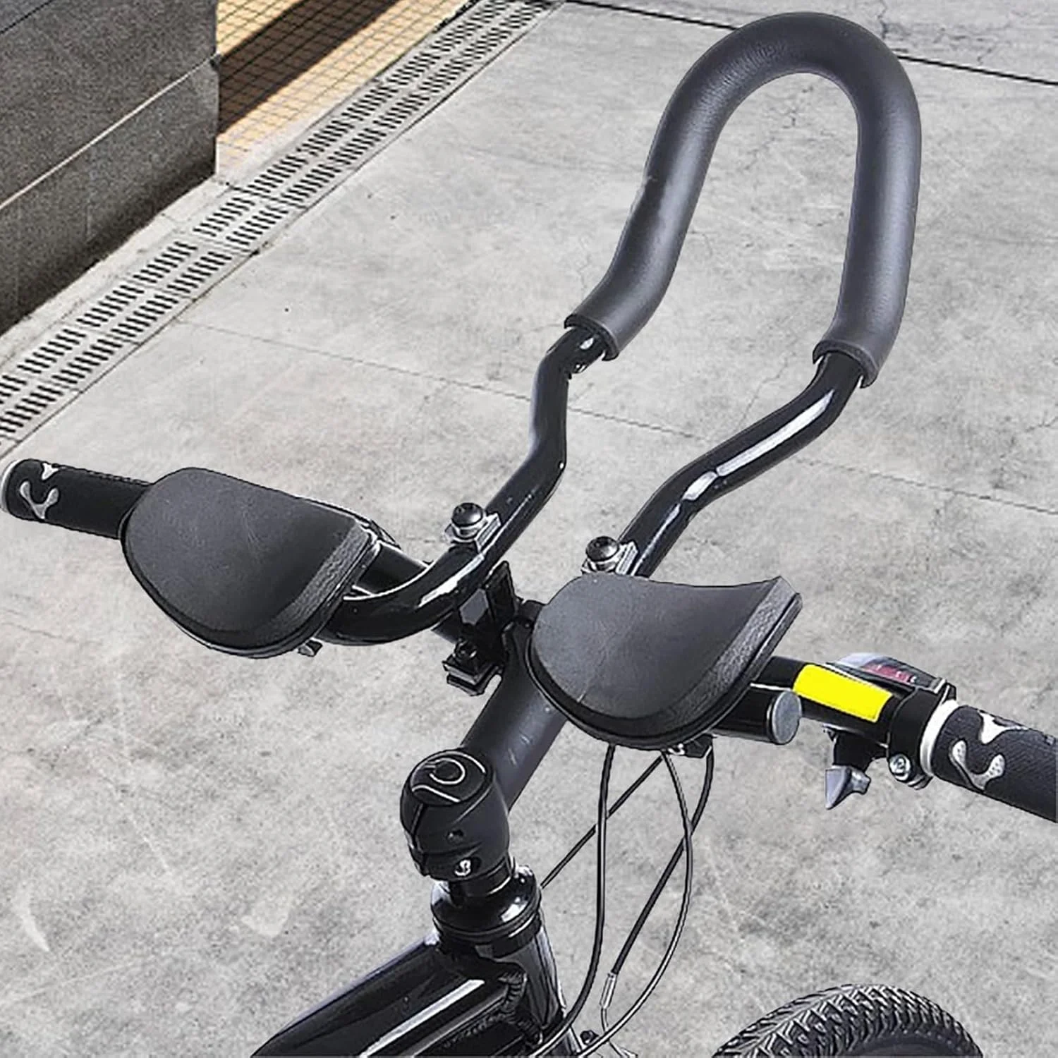 دسته فرمان استراحت دوچرخه - میله‌های آلومینیومی برای دوچرخه کورسی - قطعه لوازم جانبی دوچرخه‌سواری آلیاژ آلومینیوم برای تمرین مسابقه، دوچرخه‌سواری تفریحی، رفت و آمد و مسافرت