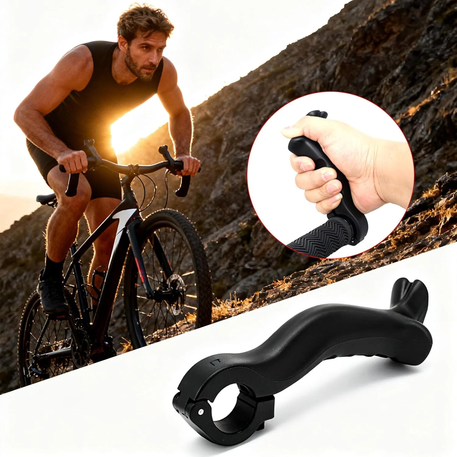 افزایش دهنده طول دسته دوچرخه - 1 جفت سر دسته قابل تنظیم، افزایش طول دسته دوچرخه سواری، مناسب برای دوچرخه کوهستانی، جاده و لوازم جانبی دوچرخه سواری افزایش دهنده طول دسته دوچرخه - 1 جفت سر دسته قابل تنظیم، افزایش طول دسته دوچرخه سواری، مناسب برای دوچرخه کوهستانی، جاده و لوازم جانبی دوچرخه سواری