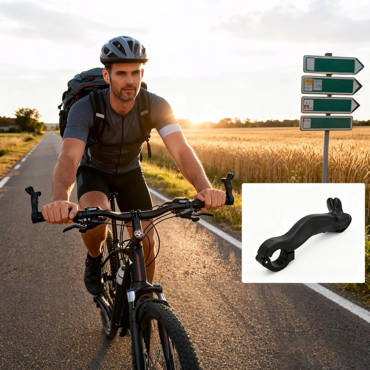 افزایش دهنده طول دسته دوچرخه | یک جفت دستگیره قابل تنظیم - افزایش طول دسته | برای لوازم جانبی دوچرخه سواری، دوچرخه کوهستانی و جاده