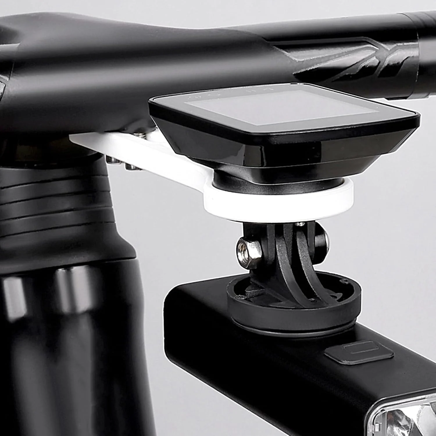 پایه نگهدارنده کامپیوتر دوچرخه - نگهدارنده فرمان برای GPS - براکت کیلومتر شمار دوچرخه - برای دوربین اکشن، چراغ، ضبط ویدیو، ماجراجویی در فضای باز، کاوش شهری و کوهستانی