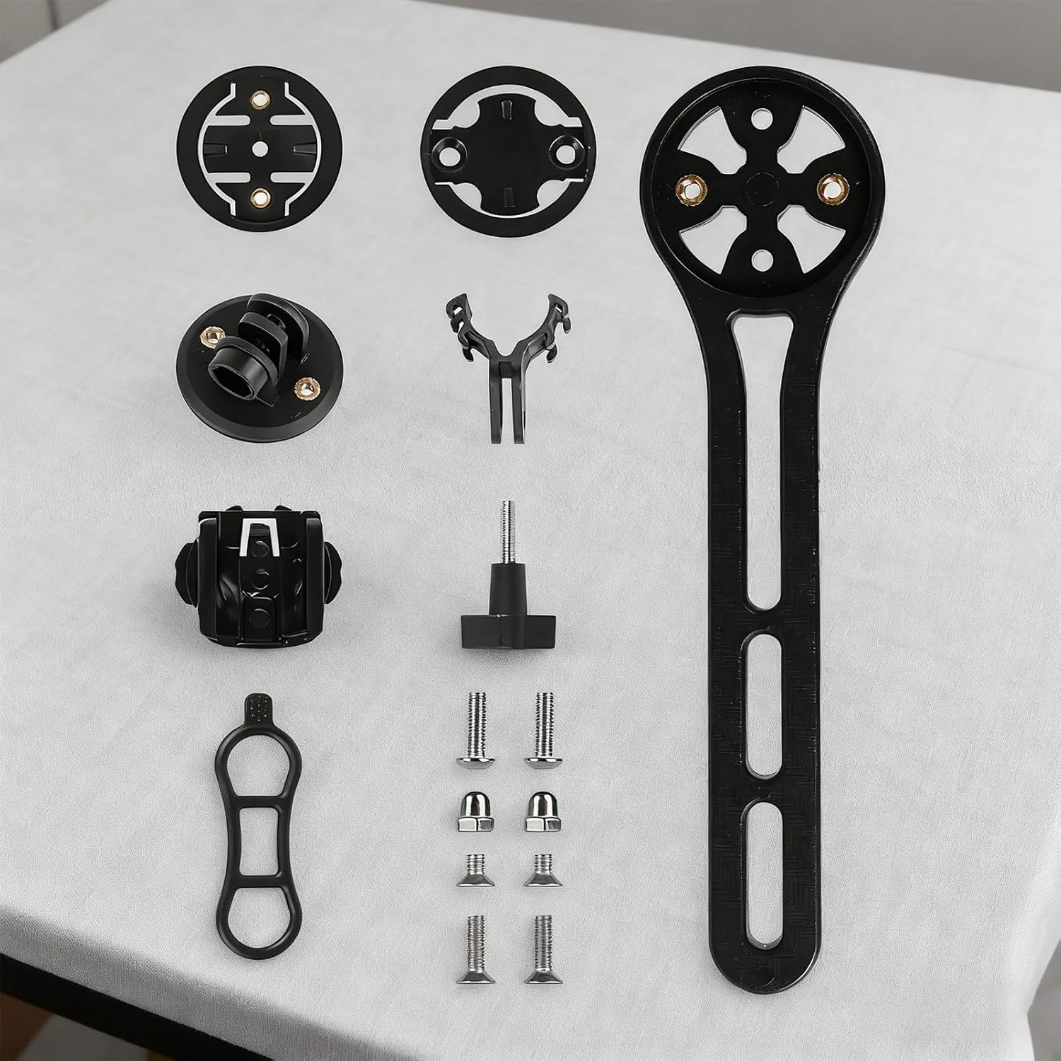 پایه نگهدارنده کامپیوتر دوچرخه - نگهدارنده فرمان برای جی پی اس | پایه افزایش طول دوچرخه سواری جاده | برای دوربین اکشن، چراغ، ضبط ویدیو، ماجراجویی در فضای باز، کاوش شهری و کوهستانی