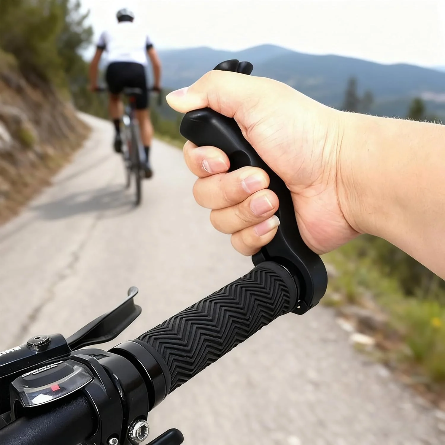 ته دسته دوچرخه، 1 جفت ته دسته قابل تنظیم - افزایش طول فرمان، برای لوازم جانبی دوچرخه سواری، دوچرخه کوهستانی و جاده