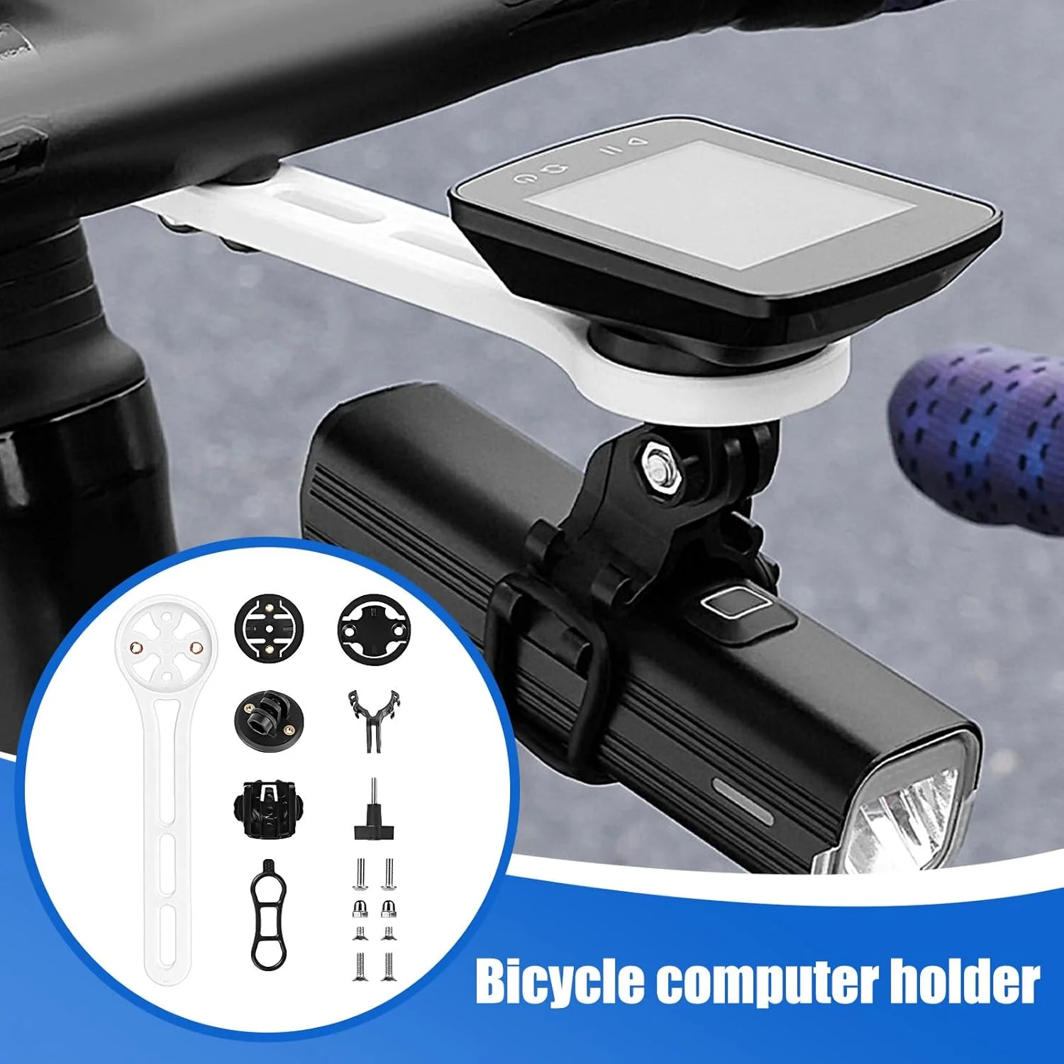 پایه نگهدارنده کامپیوتر دوچرخه، پایه GPS فرمان دوچرخه سواری، پایه چراغ سواری کوهستان - برای نگهدارنده دوربین اکشن، ضبط ویدیو، کاوش، ماجراجویی در فضای باز، کوهستان و شهر پایه نگهدارنده کامپیوتر دوچرخه، پایه GPS فرمان دوچرخه سواری، پایه چراغ سواری کوهستان - برای نگهدارنده دوربین اکشن، ضبط ویدیو، کاوش، ماجراجویی در فضای باز، کوهستان و شهر