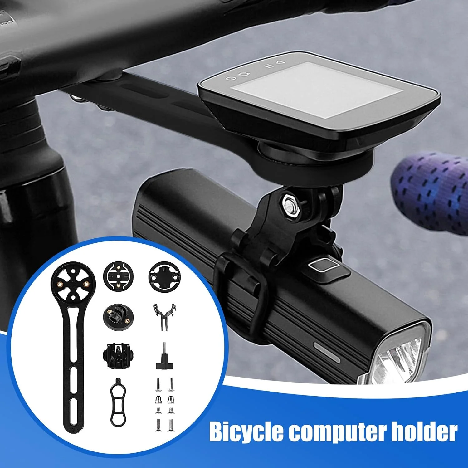 نگهدارنده کامپیوتر دوچرخه | نگهدارنده GPS سرعت سنج، پشتیبانی سرعت سنج دوچرخه سواری - برای نصب دوربین اکشن، ضبط ویدیو، کاوش، ماجراجویی در فضای باز، کوهستان، شهری
