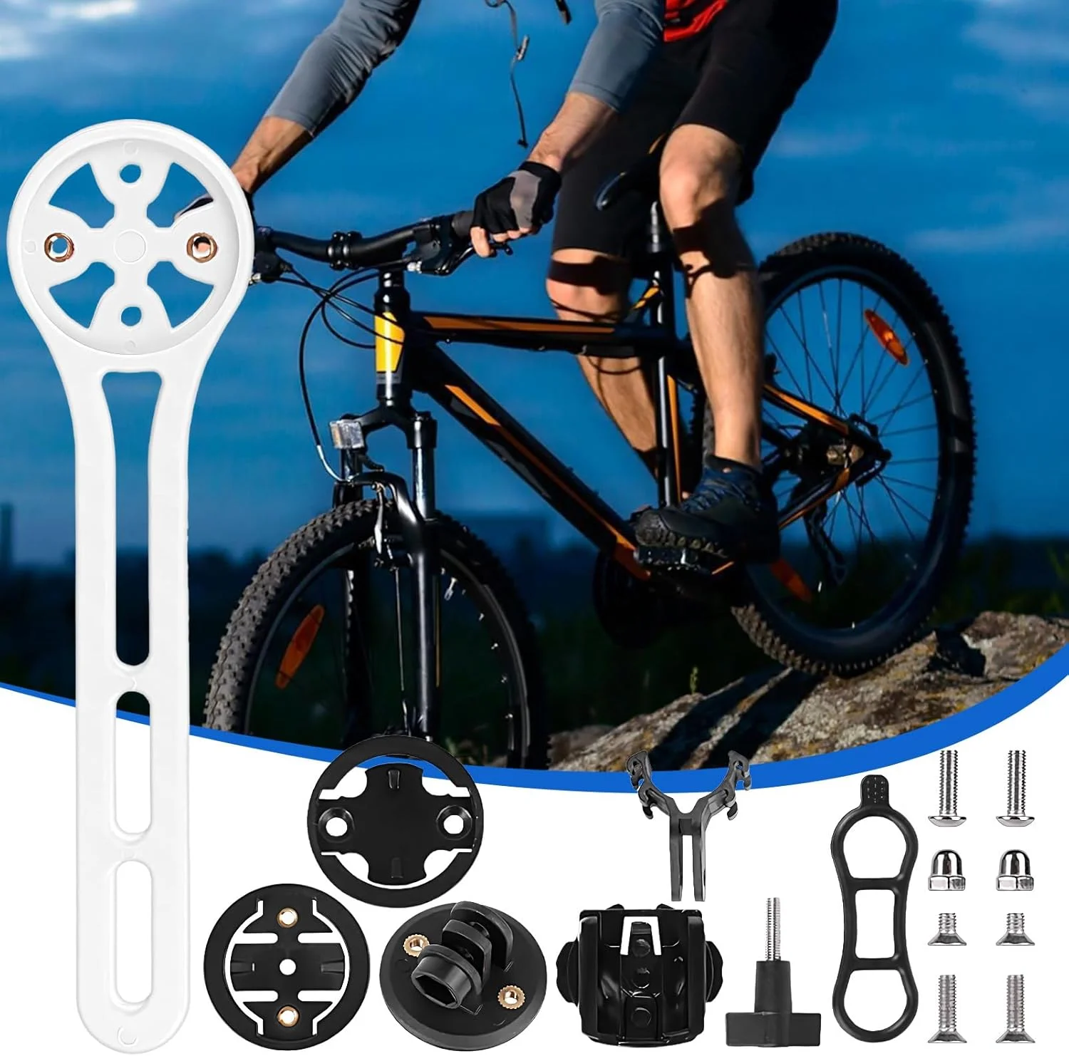 نگهدارنده کامپیوتر دوچرخه، نگهدارنده GPS سرعت سنج - پایه توسعه دوچرخه سواری جاده، برای ضبط ویدیو با دوربین اکشن، ماجراجویی در فضای باز، کاوش شهری و کوهستانی نگهدارنده کامپیوتر دوچرخه، نگهدارنده GPS سرعت سنج - پایه توسعه دوچرخه سواری جاده، برای ضبط ویدیو با دوربین اکشن، ماجراجویی در فضای باز، کاوش شهری و کوهستانی