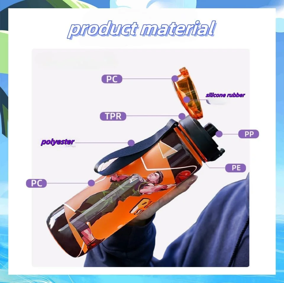 بطری آب ورزشی 1 لیتری، پلاستیک تریتان بدون BPA با درب ضد نشت - مقاوم در برابر ریختن برای بزرگسالان و نوجوانان، ایده آل برای تناسب اندام، دوچرخه سواری، فوتبال، مدرسه - قابل شستشو در ماشین ظرفشویی بطری آب ورزشی 1 لیتری، پلاستیک تریتان بدون BPA با درب ضد نشت - مقاوم در برابر ریختن برای بزرگسالان و نوجوانان، ایده آل برای تناسب اندام، دوچرخه سواری، فوتبال، مدرسه - قابل شستشو در ماشین ظرفشویی