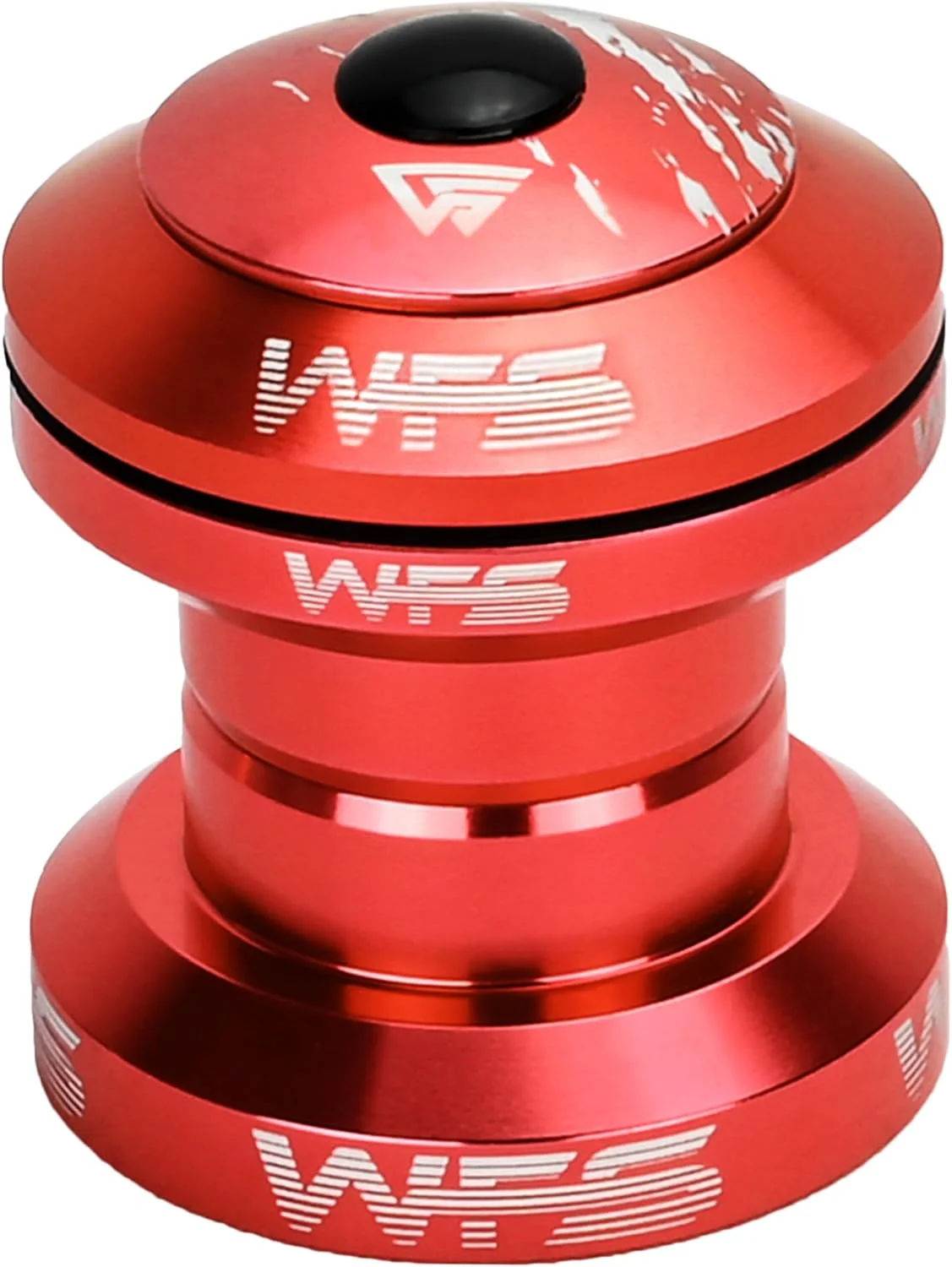 مجموعه هدست دوچرخه بدون رزوه WFS NV.28 یک اینچی برای دوشاخ فرمان بدون رزوه 1 اینچی و لوله سر 30 میلی متری - آلیاژ آلومینیوم CNC، بلبرینگ های مهر و موم شده دقیق برای دوچرخه های کوهستانی/جاده/شهری/BMX