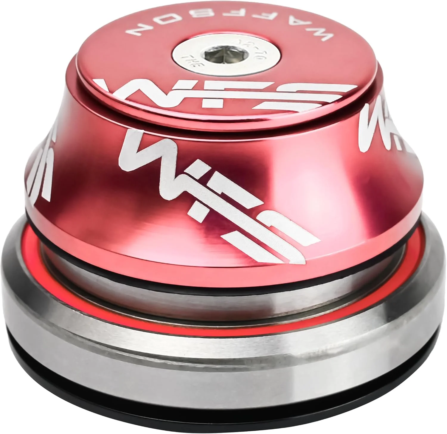 WFS HY877 هدست نیمه یکپارچه مخروطی 1-1/8 اینچ به 1-1/2 اینچ برای لوله های سر مخروطی 42 تا 52.2 میلی متر - آلیاژ آلومینیوم CNC، بدون رزوه، بلبرینگ های مهر و موم شده دقیق برای دوچرخه های کوهستانی/جاده/شهری/BMX