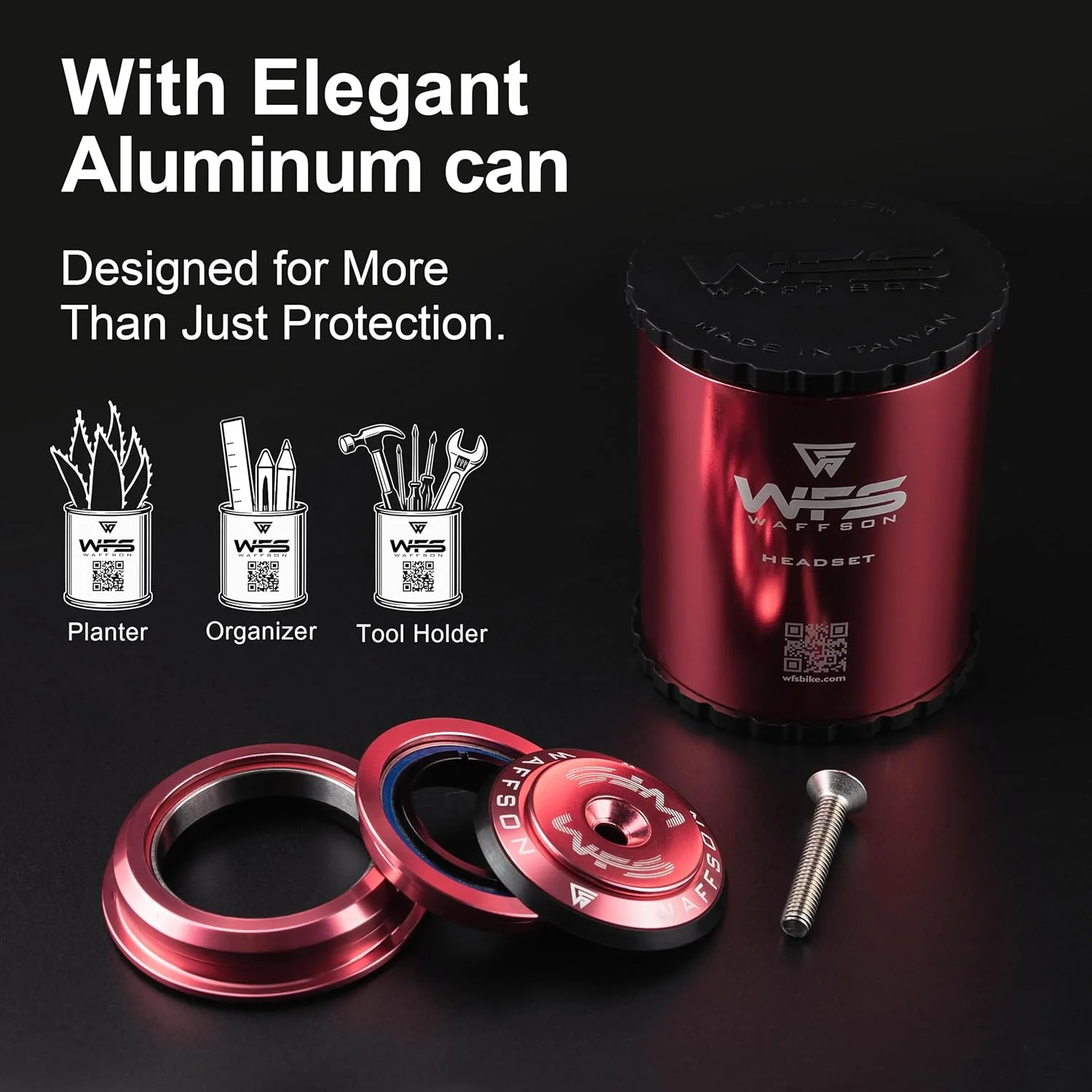 WFS HY713 هدست نیمه یکپارچه مخروطی 1-1/8 اینچ به 1-1/2 اینچ برای لوله های سر مخروطی - آلیاژ آلومینیوم CNC، بدون رزوه، بلبرینگ های مهر و موم شده برای دوچرخه کوهستان، شهری، جاده، MTB و BMX، رزگلد WFS HY713 هدست نیمه یکپارچه مخروطی 1-1/8 اینچ به 1-1/2 اینچ برای لوله های سر مخروطی - آلیاژ آلومینیوم CNC، بدون رزوه، بلبرینگ های مهر و موم شده برای دوچرخه کوهستان، شهری، جاده، MTB و BMX، رزگلد