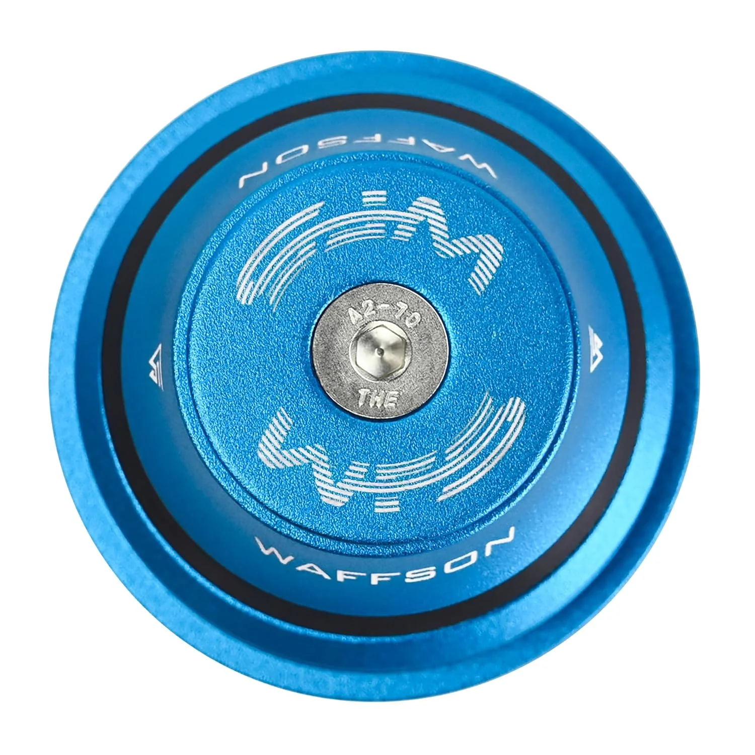 WFS HY875 هدست نیمه یکپارچه مخروطی 1-1/8 اینچ به 1-1/2 اینچ برای لوله های سر مخروطی - آلیاژ آلومینیوم CNC، بدون رزوه، بلبرینگ های مهر و موم شده برای دوچرخه کوهستان، شهری، جاده، MTB و BMX، آبی