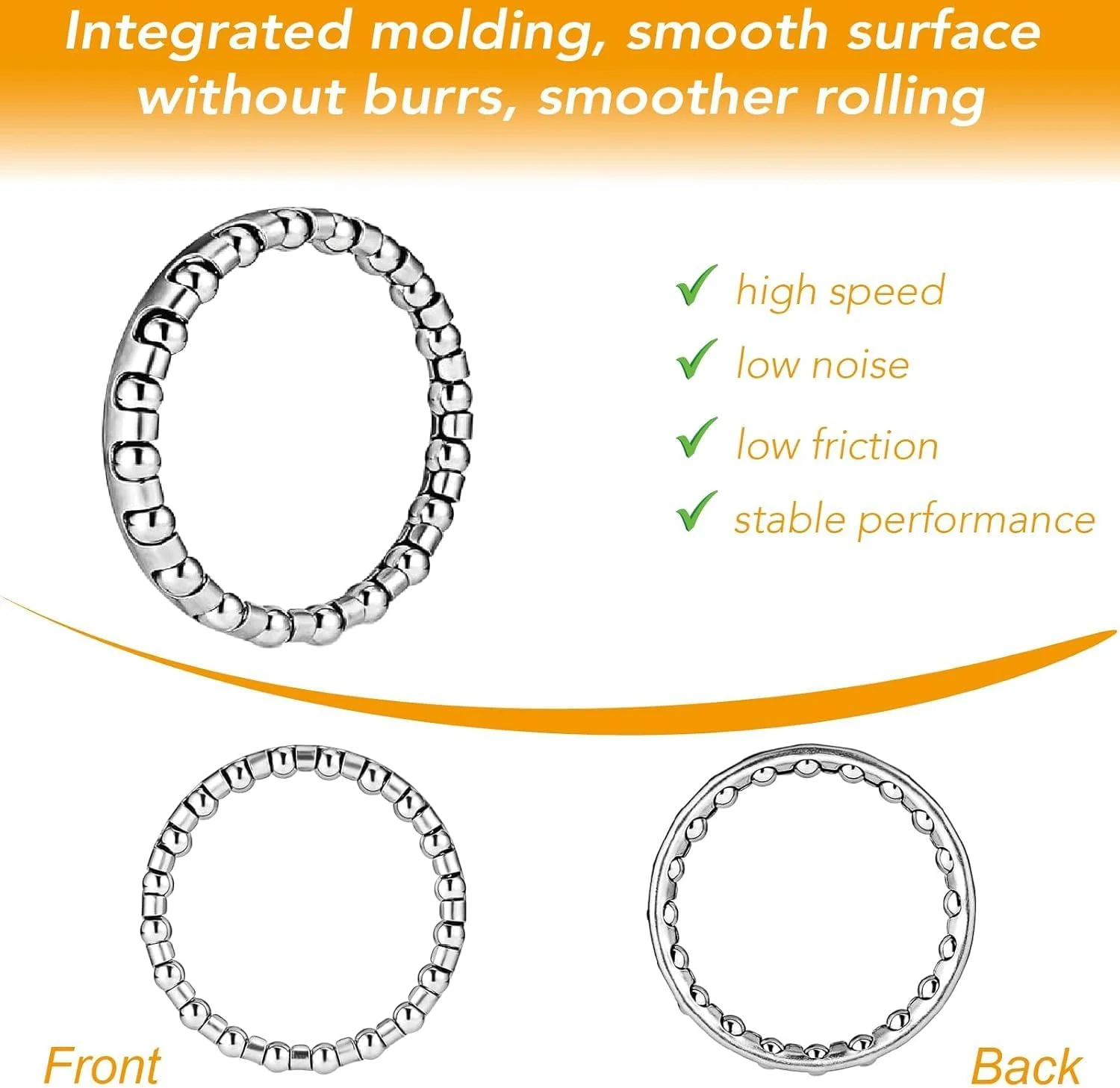 بلبرینگ با کیفیت بالا برای گوشی سفید، اندازه 5/32 اینچ با 20 عدد بلبرینگ. مناسب برای گوشی های 1-1/8 اینچی. یک ست/جفت بلبرینگ. مناسب برای BMX، دوچرخه سواری کوهستانی، مسابقات جاده ای، دوچرخه های کروز