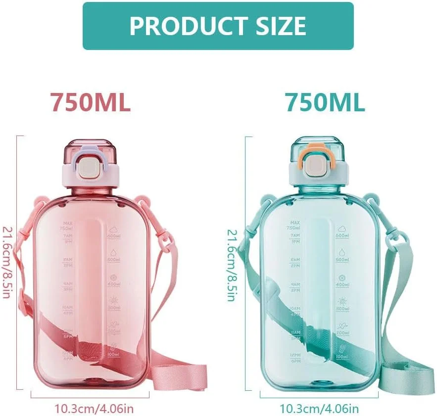 2 عدد قمقمه آب تخت، قمقمه باریک 750 میلی لیتری مناسب کیف دستی، قمقمه آب مربعی ضد نشت با بند قابل تنظیم، قمقمه آب تخت برای کیف دستی، دفتر، مسافرت، پیاده روی، کمپینگ، پیک نیک (فیروزه ای + صورتی) 2 عدد قمقمه آب تخت، قمقمه باریک 750 میلی لیتری مناسب کیف دستی، قمقمه آب مربعی ضد نشت با بند قابل تنظیم، قمقمه آب تخت برای کیف دستی، دفتر، مسافرت، پیاده روی، کمپینگ، پیک نیک (فیروزه ای + صورتی)