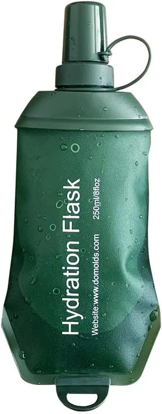 بطری آب تاشو 250 میلی لیتری نرم برای دویدن، مناسب برای بسته هیدراتاسیون، دوچرخه سواری، ماراتن، پیاده روی، کوهنوردی