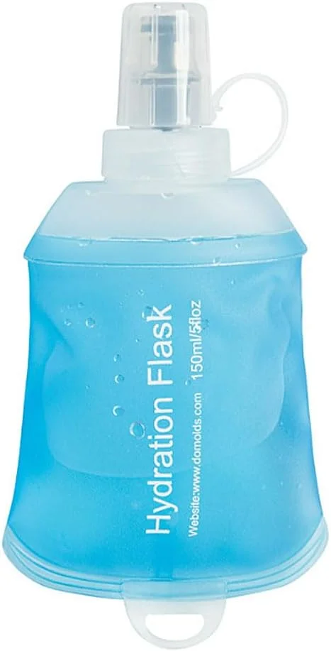 قمقمه آب نرم تاشو برای دویدن، مناسب برای کوله پشتی هیدراتاسیون، دوچرخه سواری، ماراتن، پیاده روی، کوهنوردی (آبی)