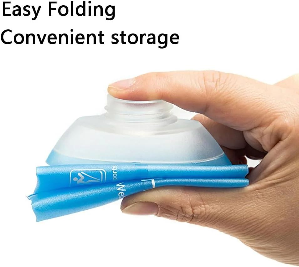 قمقمه آب نرم تاشو برای دویدن، مناسب برای کوله پشتی هیدراتاسیون، دوچرخه سواری، ماراتن، پیاده روی، کوهنوردی (آبی) قمقمه آب نرم تاشو برای دویدن، مناسب برای کوله پشتی هیدراتاسیون، دوچرخه سواری، ماراتن، پیاده روی، کوهنوردی (آبی)