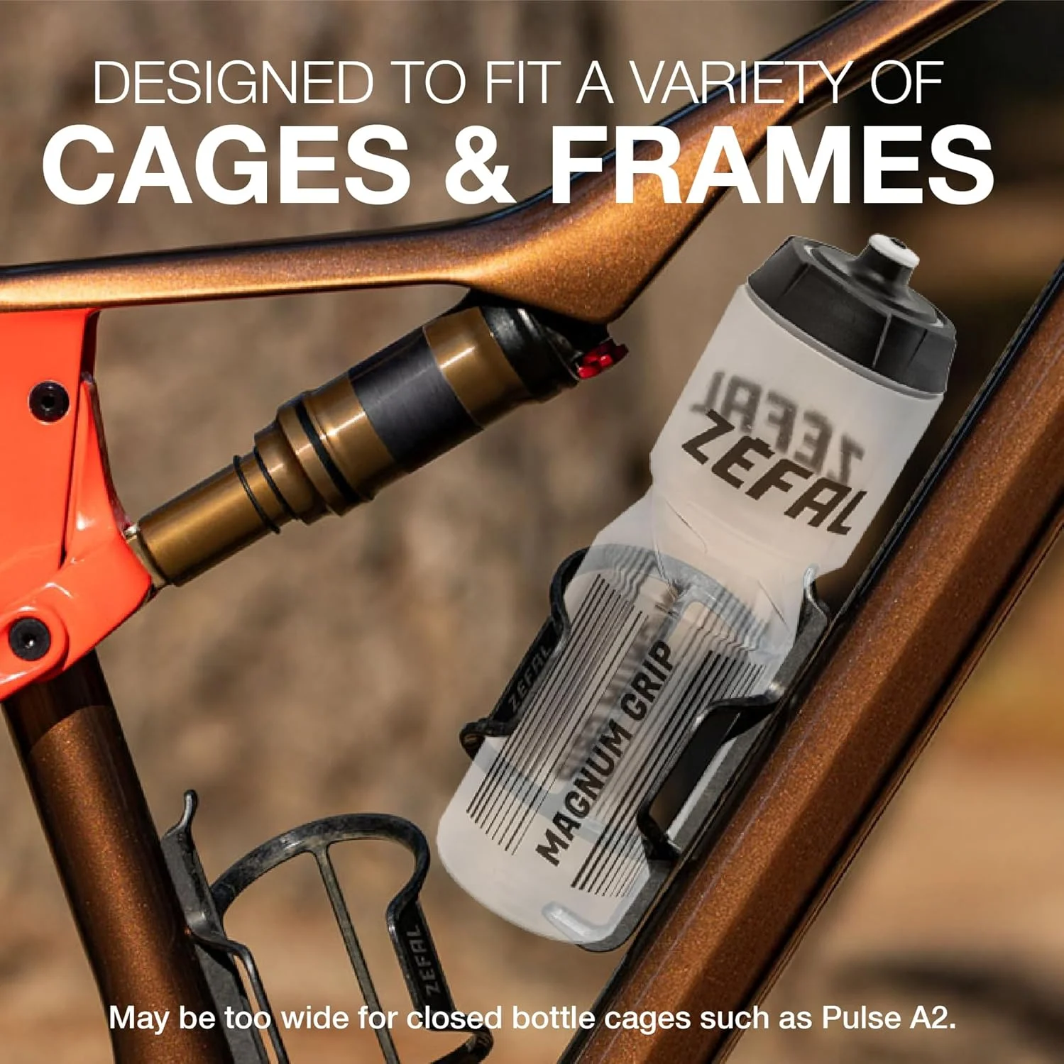 بطری آب ZEFAL Magnum Grip، شفاف، 975 میلی لیتر بطری آب ZEFAL Magnum Grip، شفاف، 975 میلی لیتر