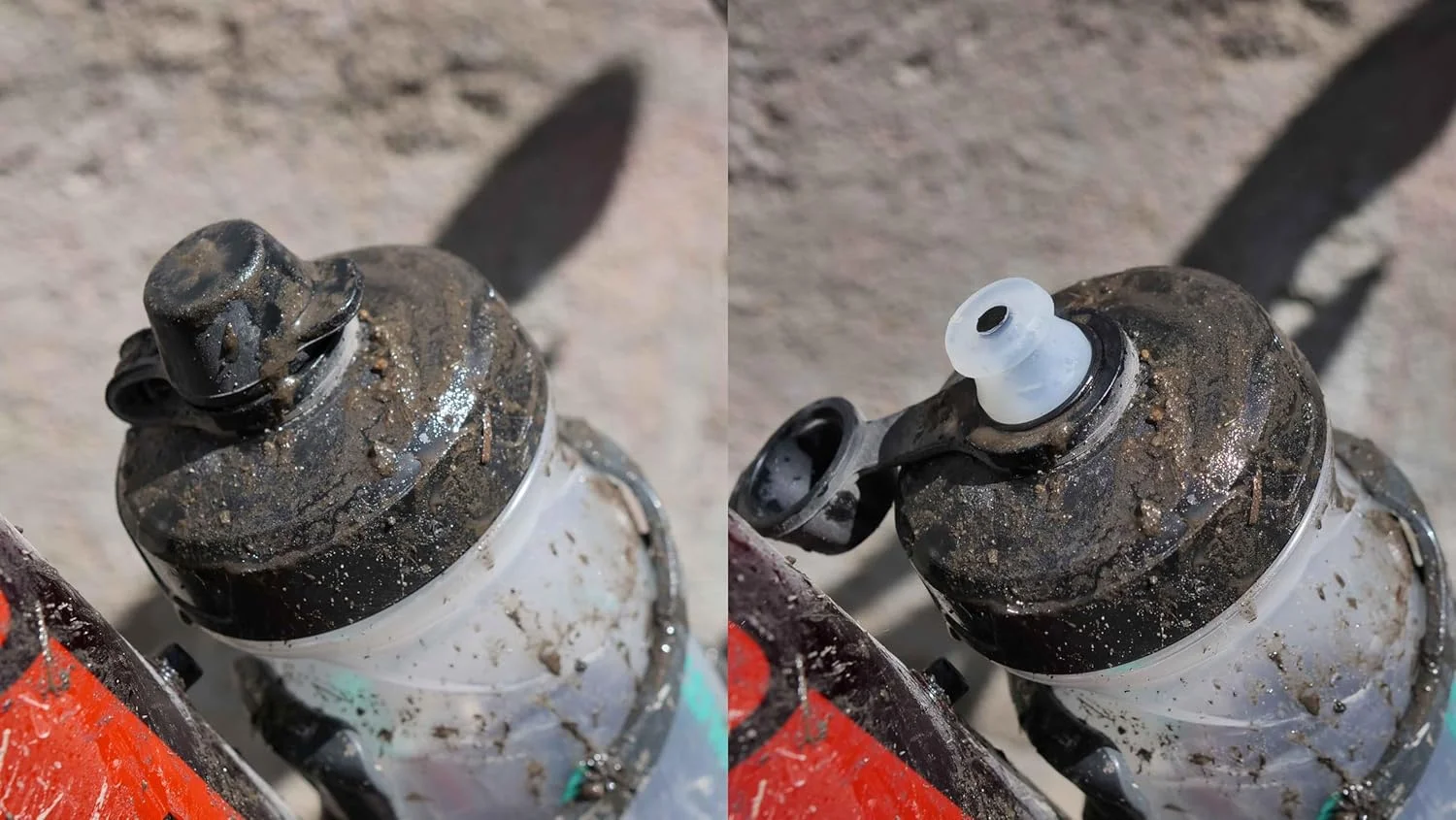 قمقمه دو عددی دوچرخه و کوهستان ZEFAL Pack Sense Soft 65 No-Mud - قمقمه ورزشی نرم و بدون بو - قمقمه بدون BPA - سر سیلیکونی - شفاف، 2 عدد 650 میلی لیتر