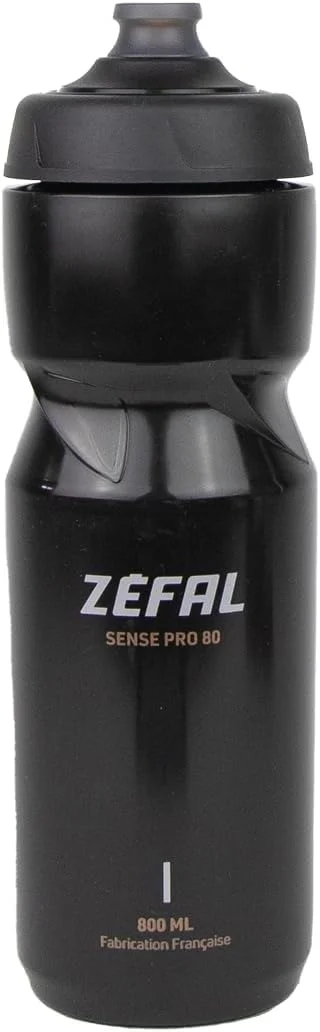 قمقمه آب دوچرخه زفال مدل Sense Pro 80 مشکی - قمقمه آب دوچرخه 800 میلی لیتر - قمقمه دوچرخه - قمقمه نوشیدنی ممتاز بدون BPA وزن 85 گرم - لوازم جانبی دوچرخه