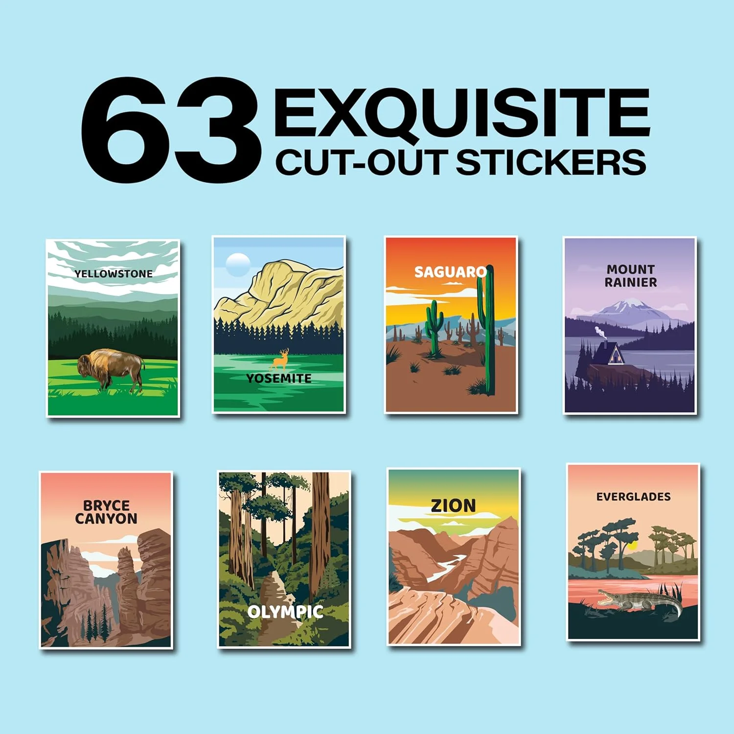 بطری آب پارک ملی با استیکرهای ضد آب دورپیچ - استیل ضد زنگ عایق بندی شده و دارای خلاء 946 میلی لیتری با درب ضد نشت بطری آب پارک ملی با استیکرهای ضد آب دورپیچ - استیل ضد زنگ عایق بندی شده و دارای خلاء 946 میلی لیتری با درب ضد نشت