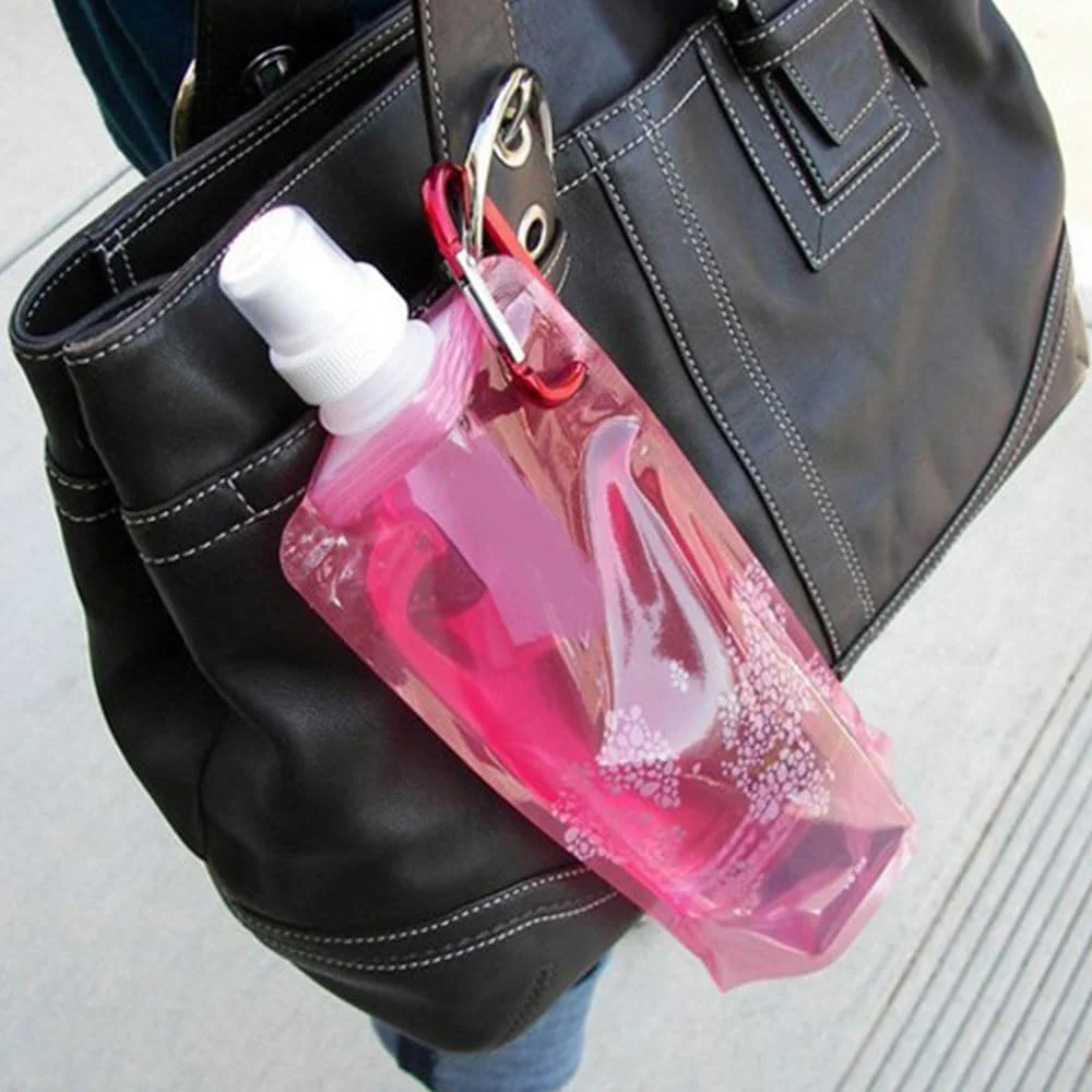 بطری ورزشی تاشو، کیسه آب تاشو، بطری آب تاشو، کیسه نوشیدنی قابل استفاده مجدد، بطری قابل پنهان شدن با گیره برای نوشیدنی های ورزشی، مسافرت، دوچرخه سواری، مهمانی (6 عدد) بطری ورزشی تاشو، کیسه آب تاشو، بطری آب تاشو، کیسه نوشیدنی قابل استفاده مجدد، بطری قابل پنهان شدن با گیره برای نوشیدنی های ورزشی، مسافرت، دوچرخه سواری، مهمانی (6 عدد)