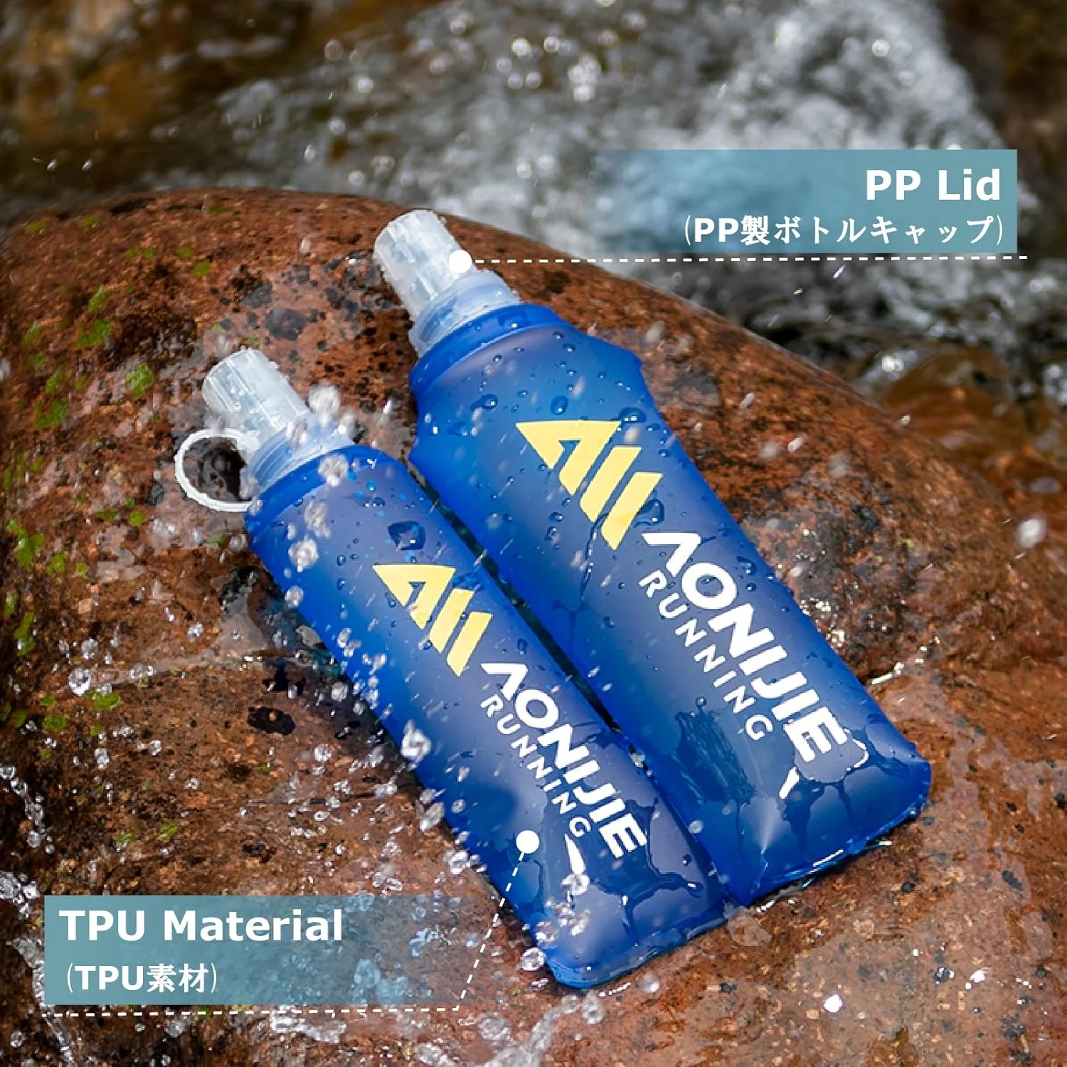 بطری آب سیلیکونی نرم YAPJEB، تاشو، ضد نشت، دهانه پهن، برای دویدن، پیاده روی، دوچرخه سواری (500 میلی لیتر/16.9 اونس) بطری آب سیلیکونی نرم YAPJEB، تاشو، ضد نشت، دهانه پهن، برای دویدن، پیاده روی، دوچرخه سواری (500 میلی لیتر/16.9 اونس)