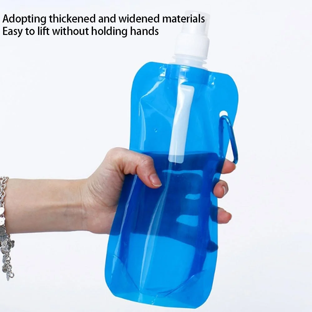 ۳ عدد بطری آب تاشو ورزشی، بطری آب تاشو، بطری آب نوشیدنی قابل استفاده مجدد با گیره برای دوچرخه سواری، پیاده روی، مسافرت و فعالیت های خارج از منزل ۴۸۰ میلی لیتر ۳ عدد بطری آب تاشو ورزشی، بطری آب تاشو، بطری آب نوشیدنی قابل استفاده مجدد با گیره برای دوچرخه سواری، پیاده روی، مسافرت و فعالیت های خارج از منزل ۴۸۰ میلی لیتر