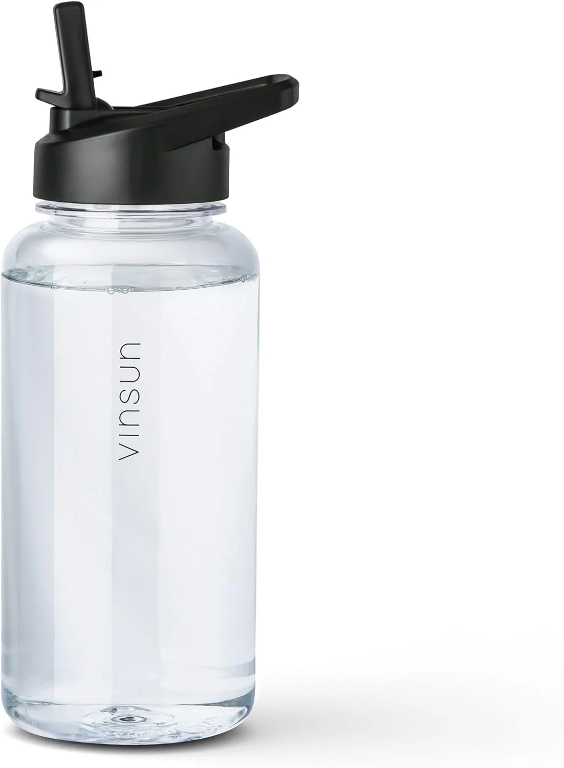 بطری ورزشی وینسون 1 لیتری با درب نی دار - تریتان، بدون BPA، ضد نشت - بطری آب شفاف - بطری آب سبک وزن برای ورزش، فضای باز، مدرسه، دوچرخه، باشگاه